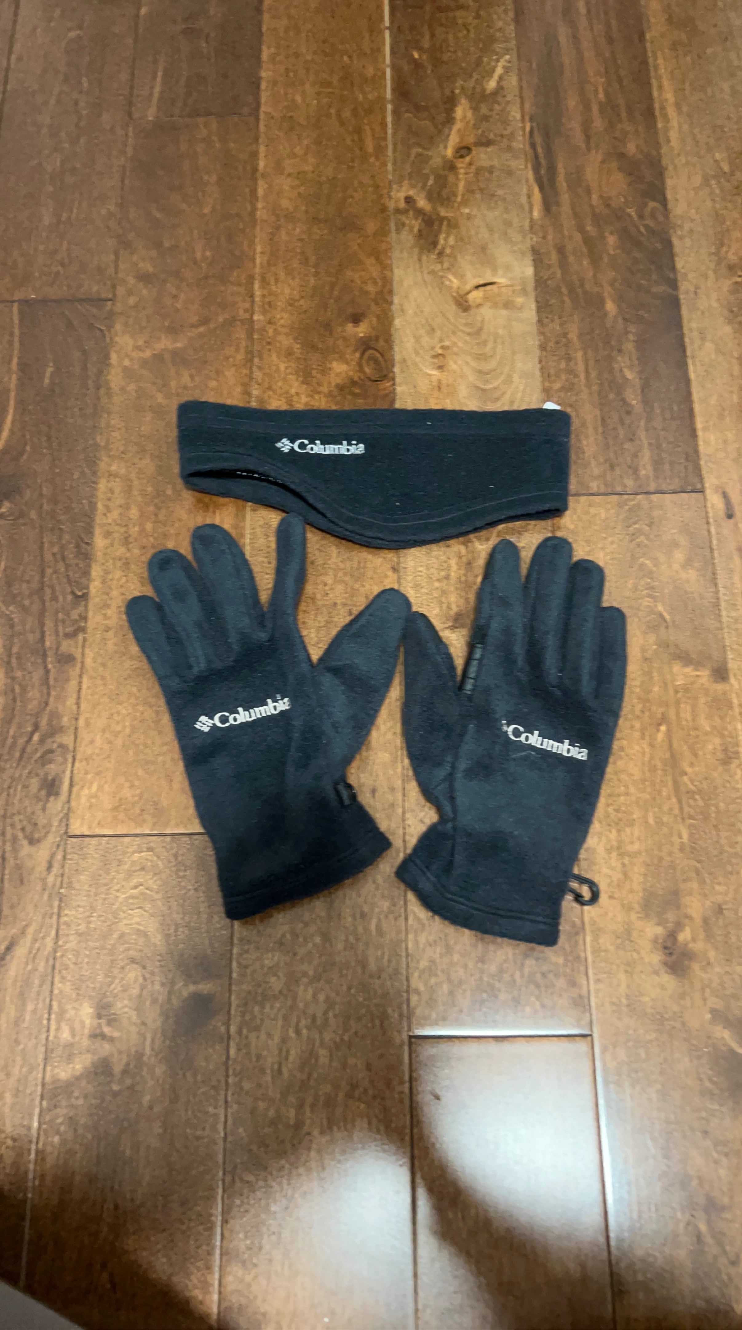 Columbia Fleece Headband and Gloves Set