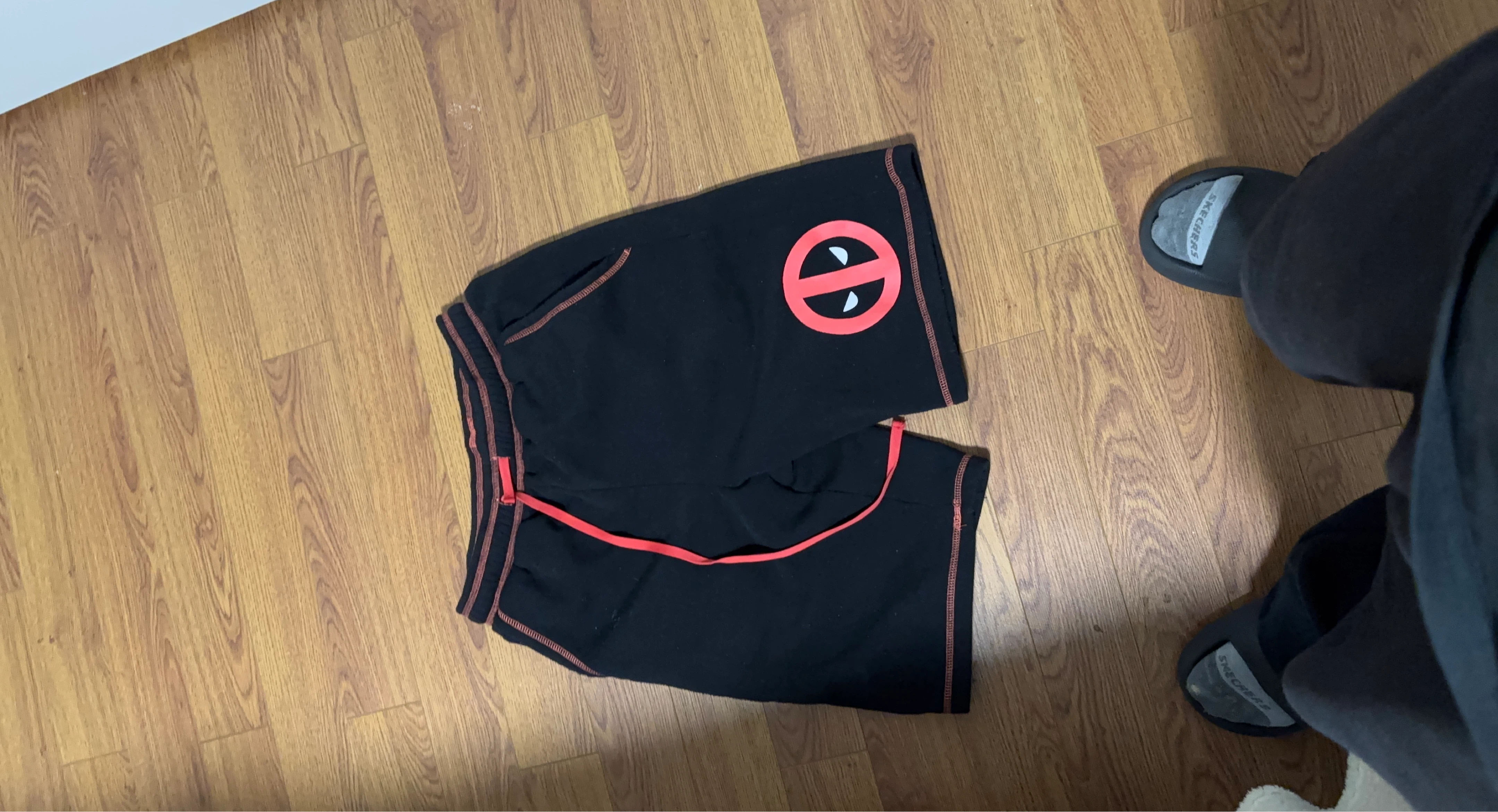 Black Deadpool Shorts