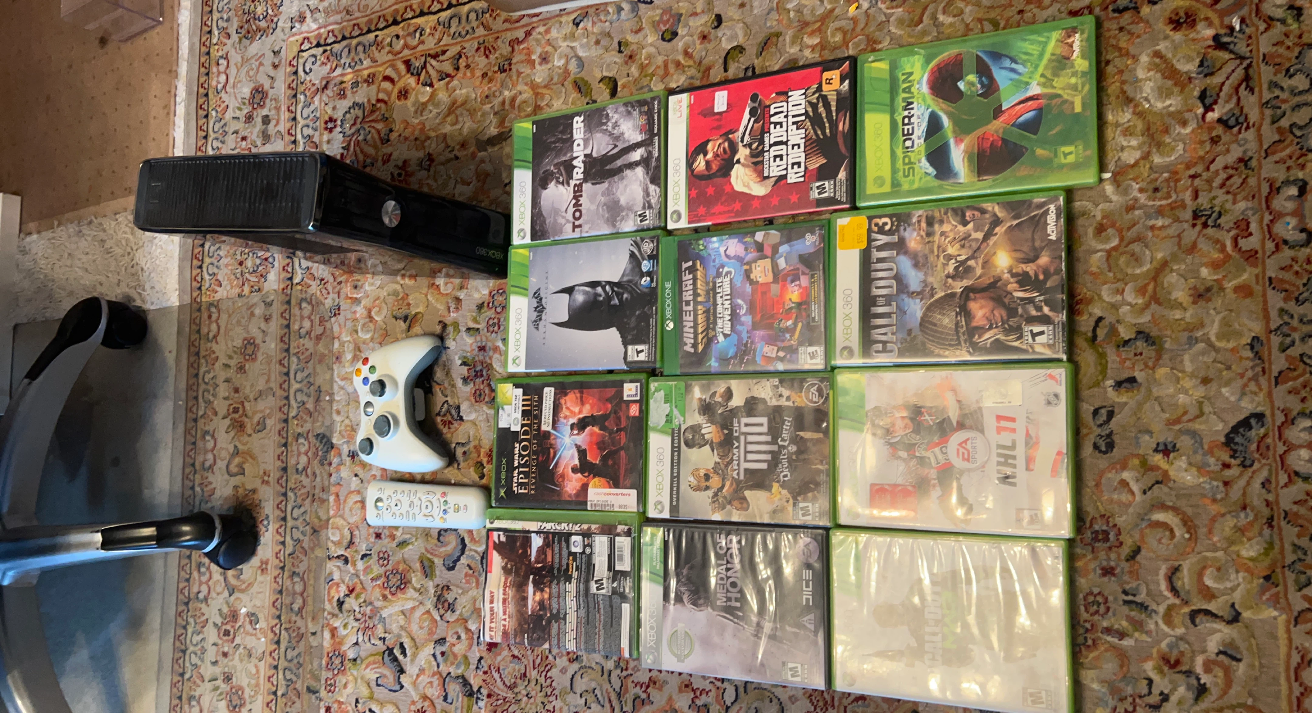Xbox 360 Console Bundle with Games and Accessories