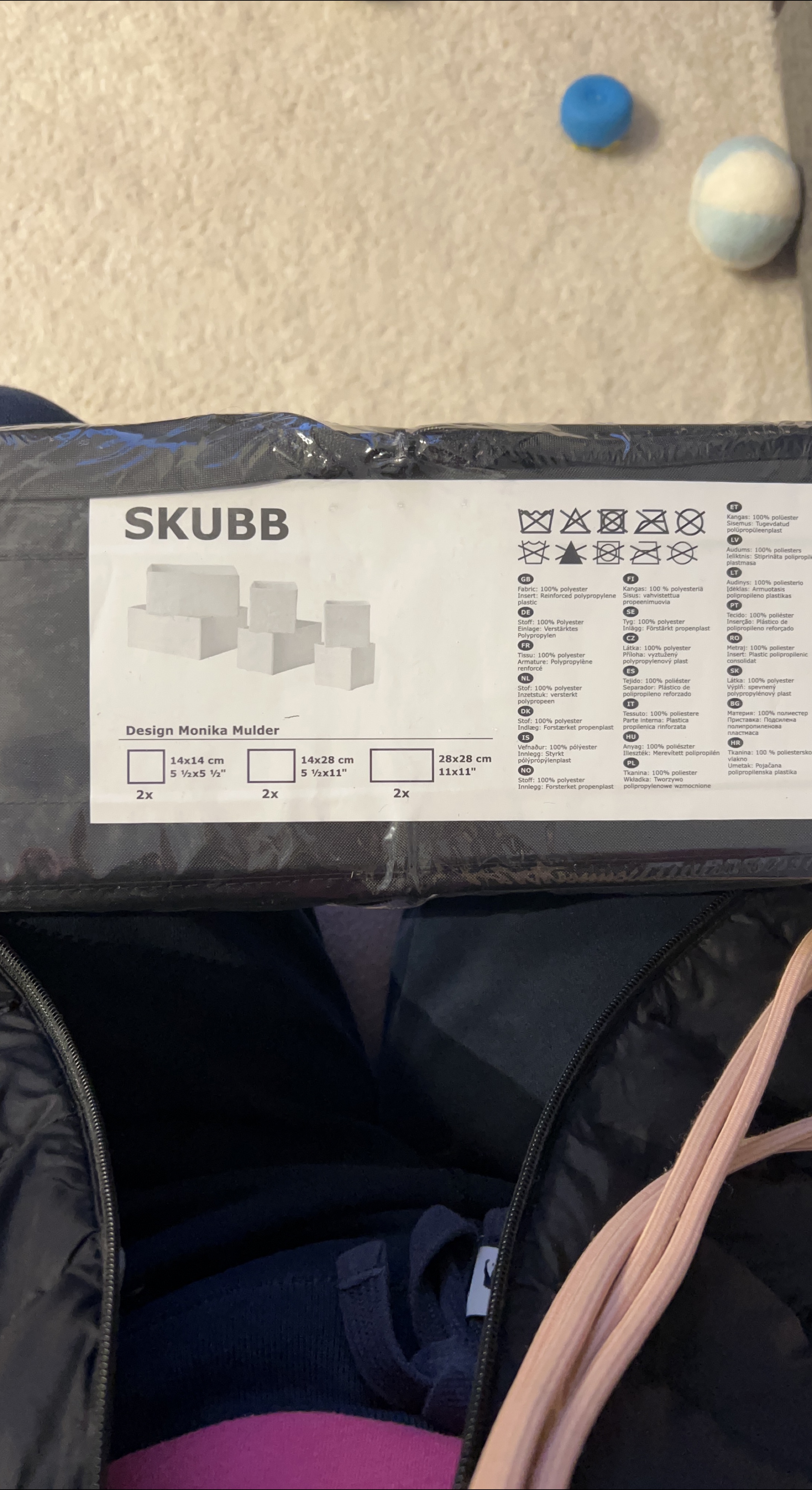 IKEA SKUBB Storage Boxes Set