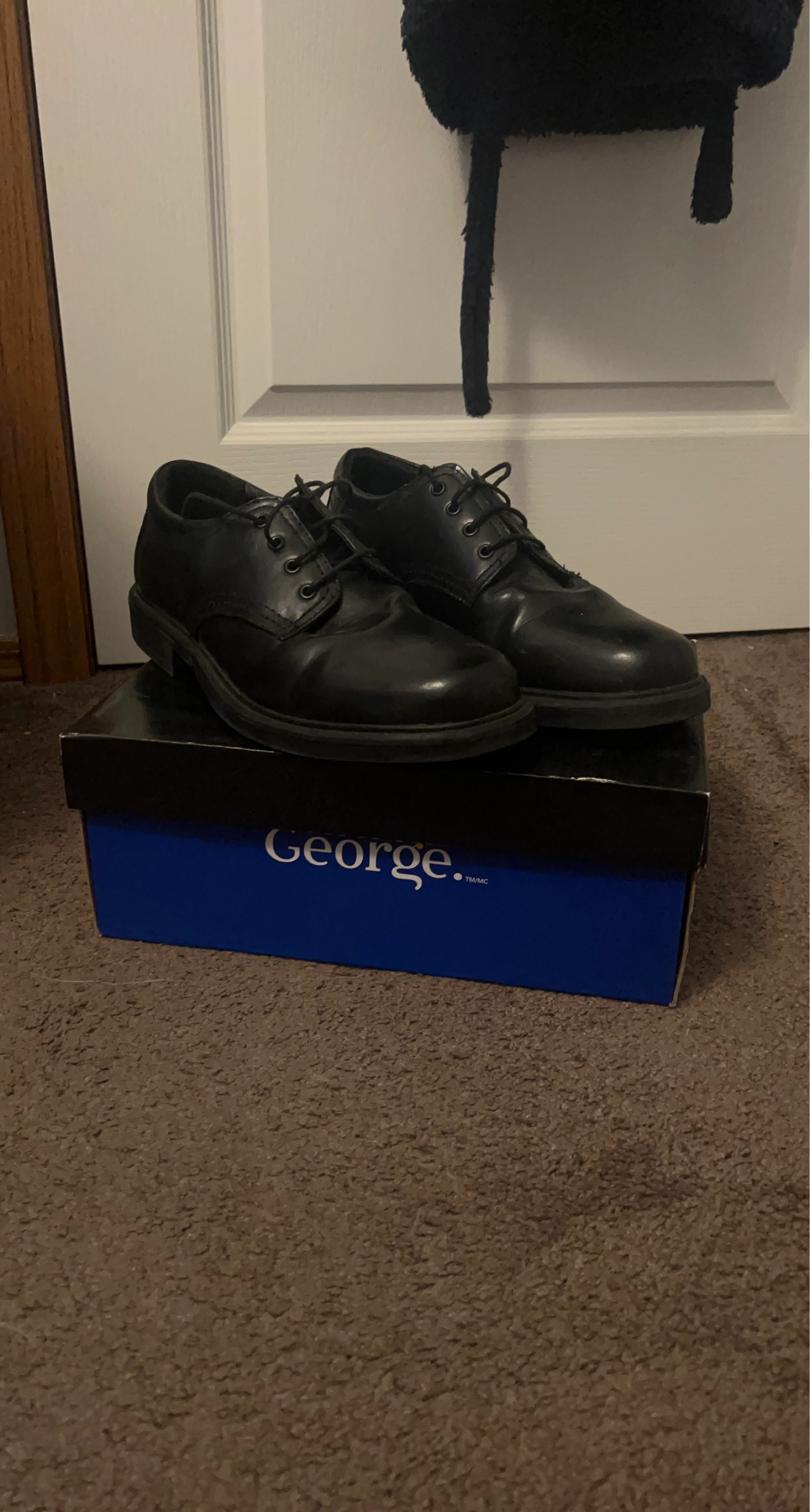 George Black Lace-Up Dress Shoes