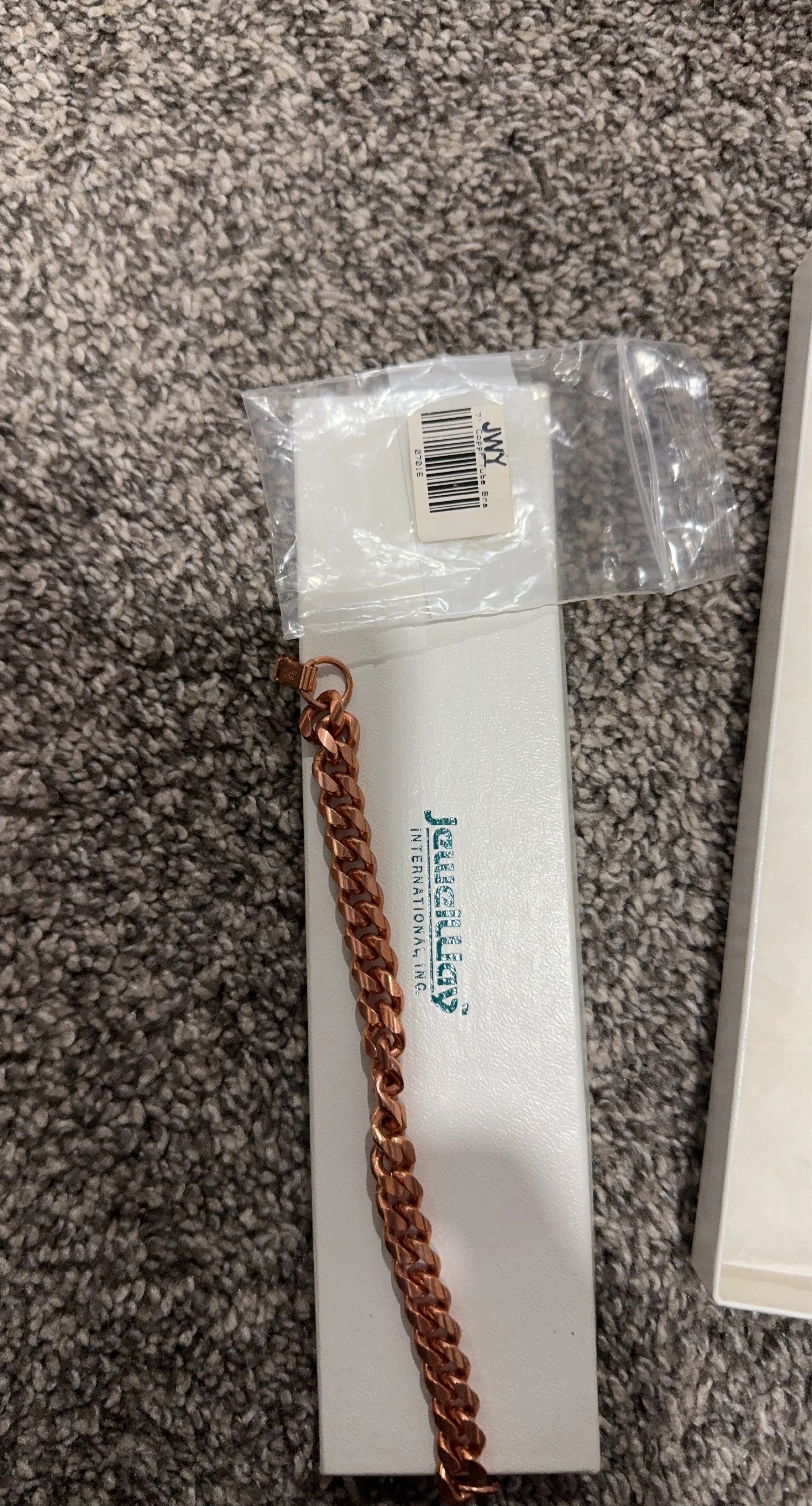 JewelryLux Copper Curb Chain Bracelet
