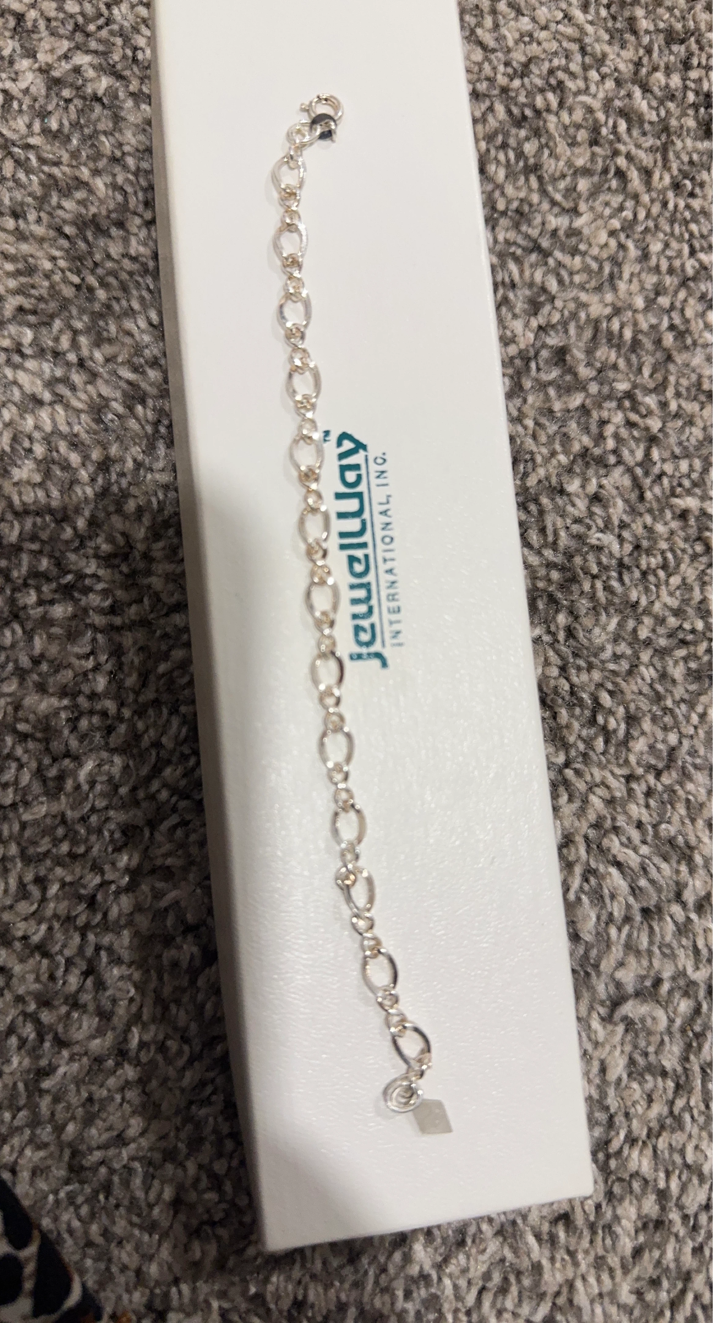 JewelWay Sterling Silver Link Bracelet