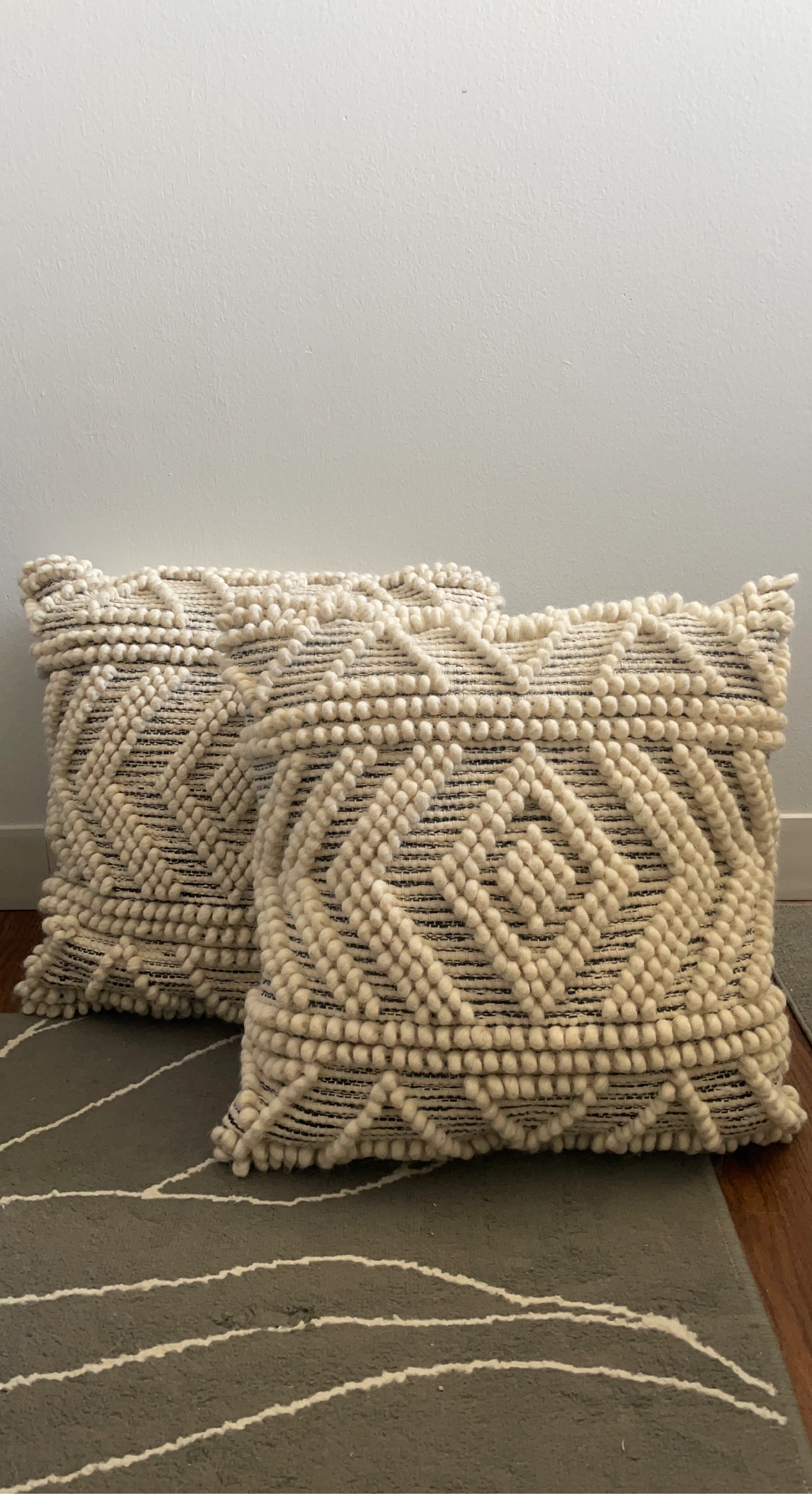 Textured Throw Pillows (Set of 2)