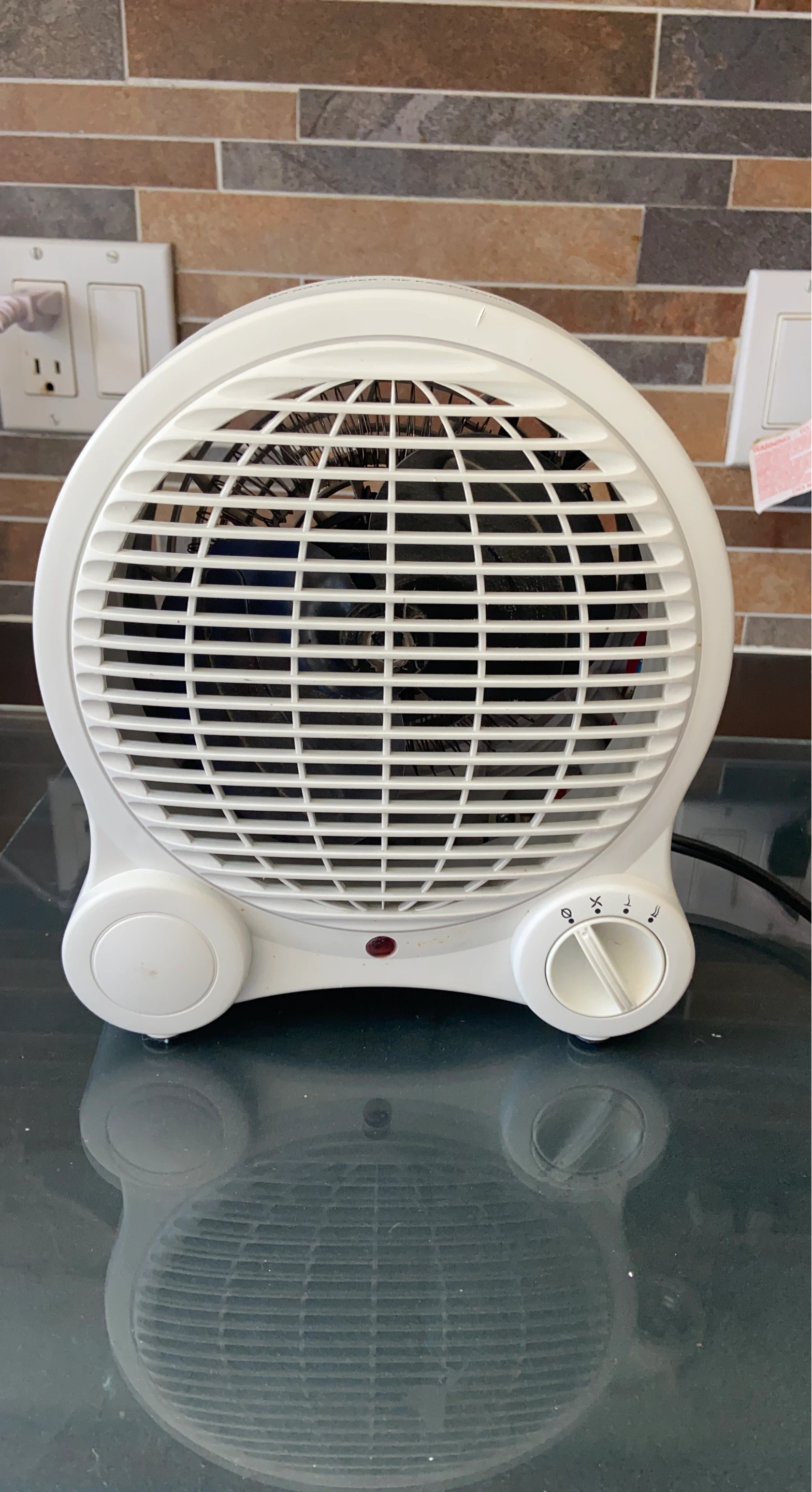 White Portable Fan Heater