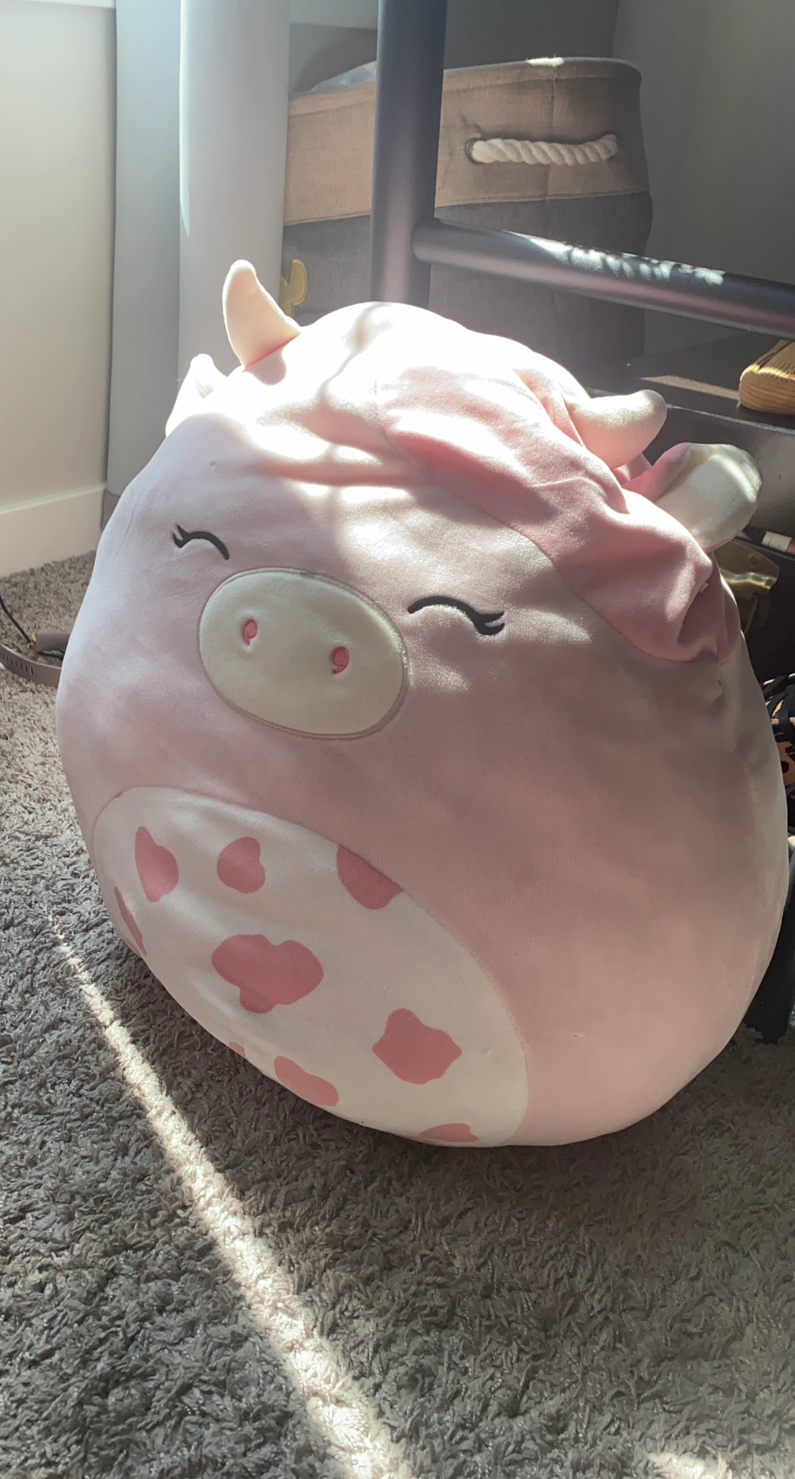 Original squishmallows pink cow