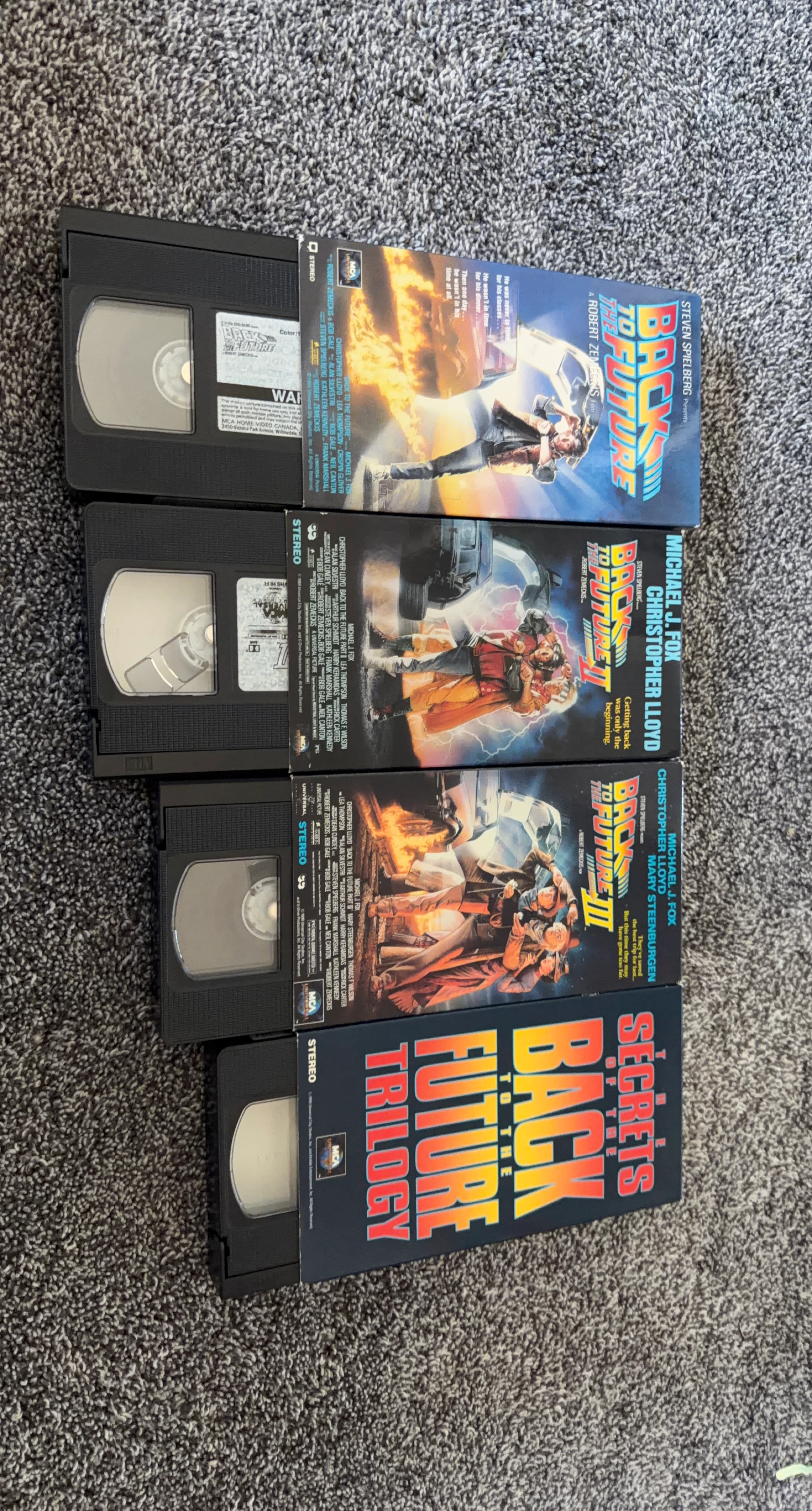 Back to the Future Trilogy VHS Tapes