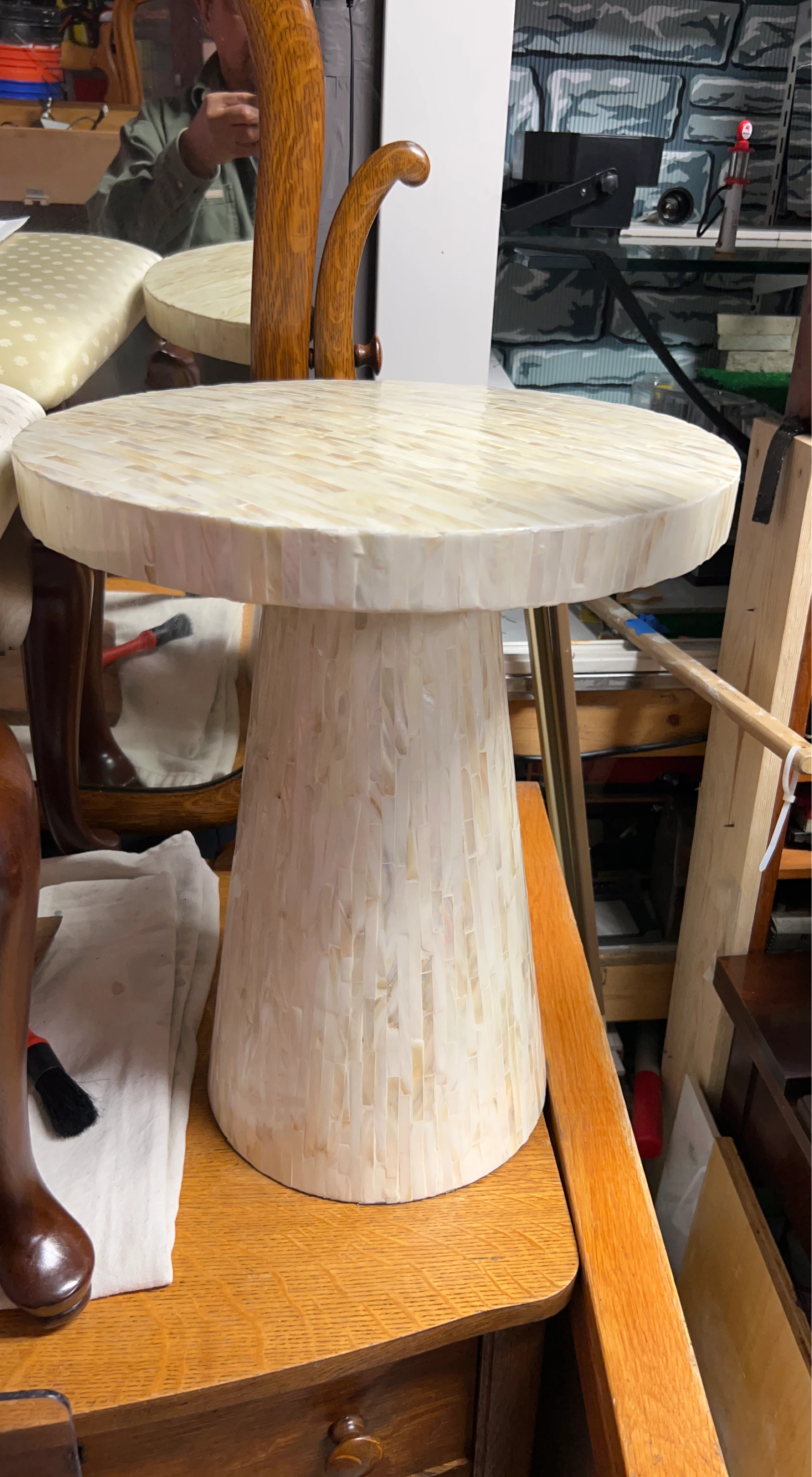 Mother of Pearl Inlay Side Table