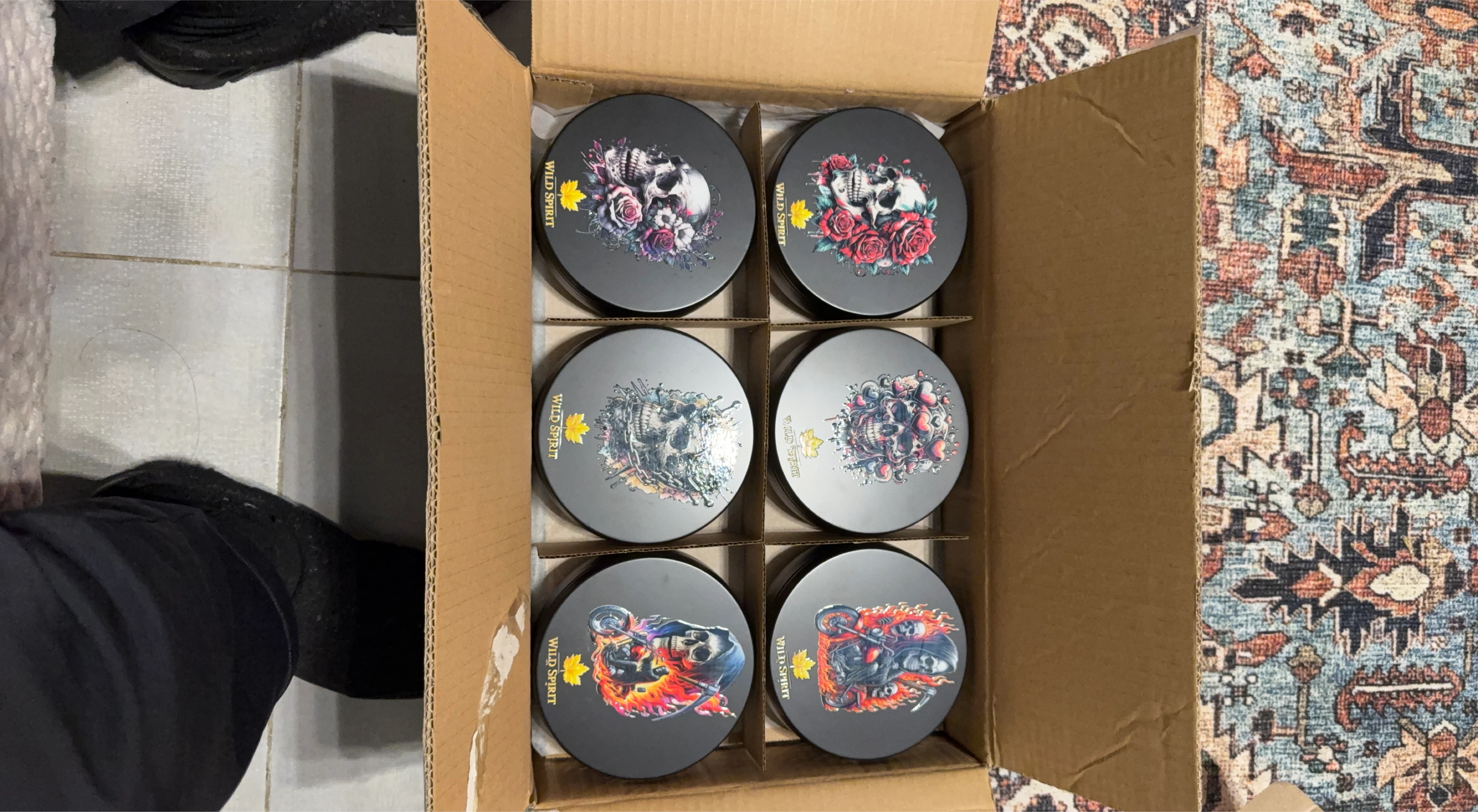 Six Piece Candle Set Handmade