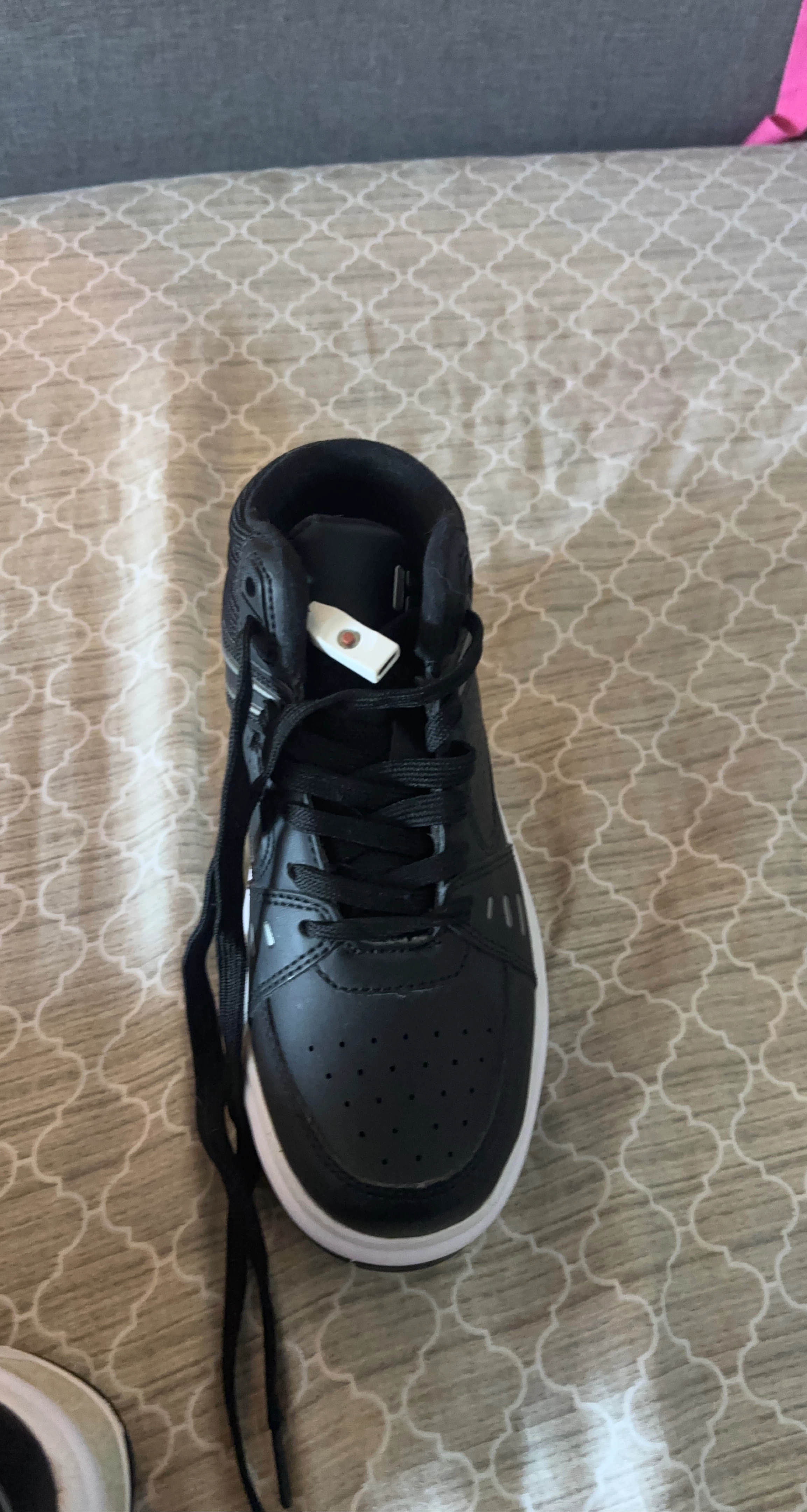 Black High-Top Sneakers