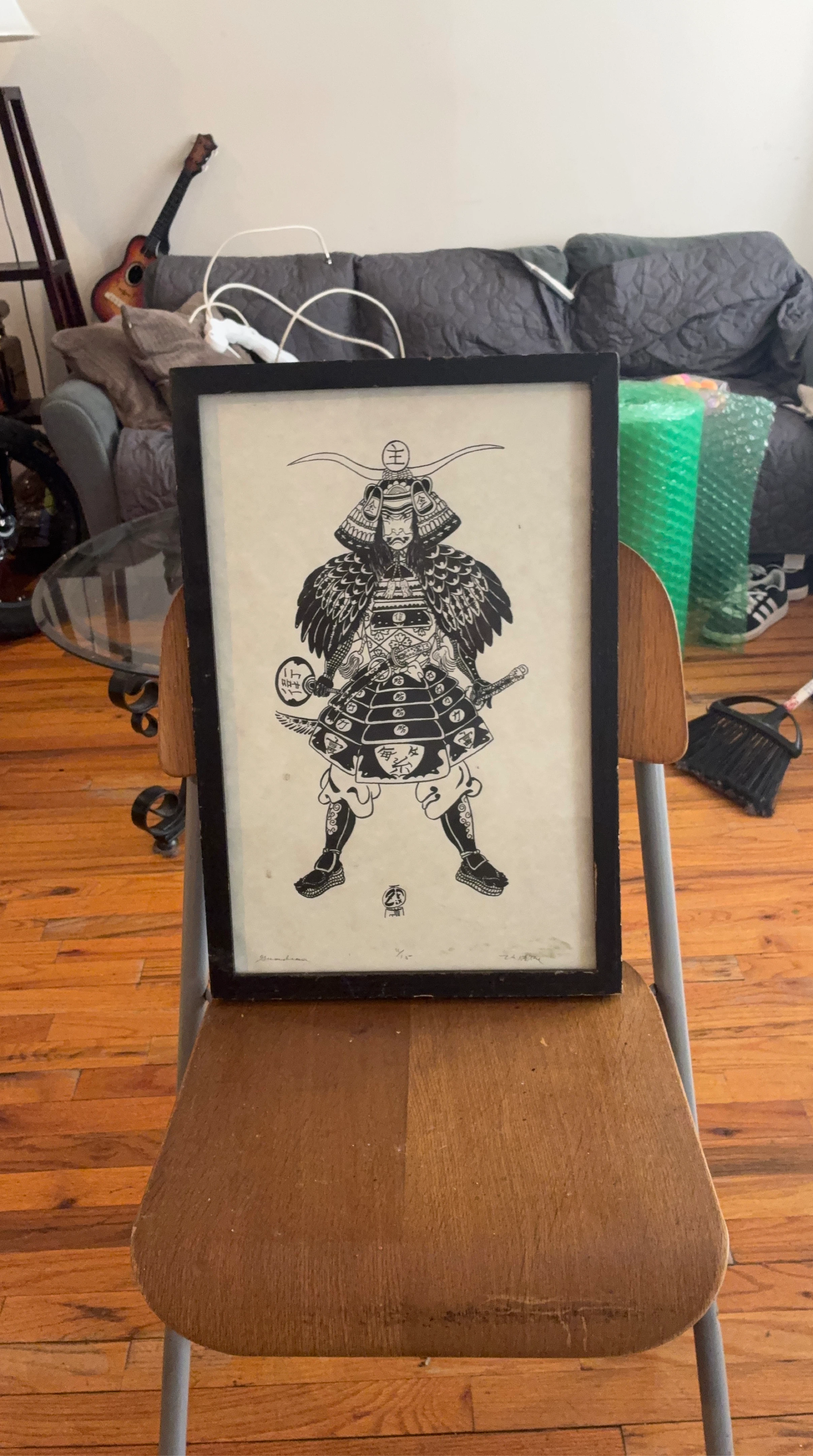 Framed Samurai Warrior Print