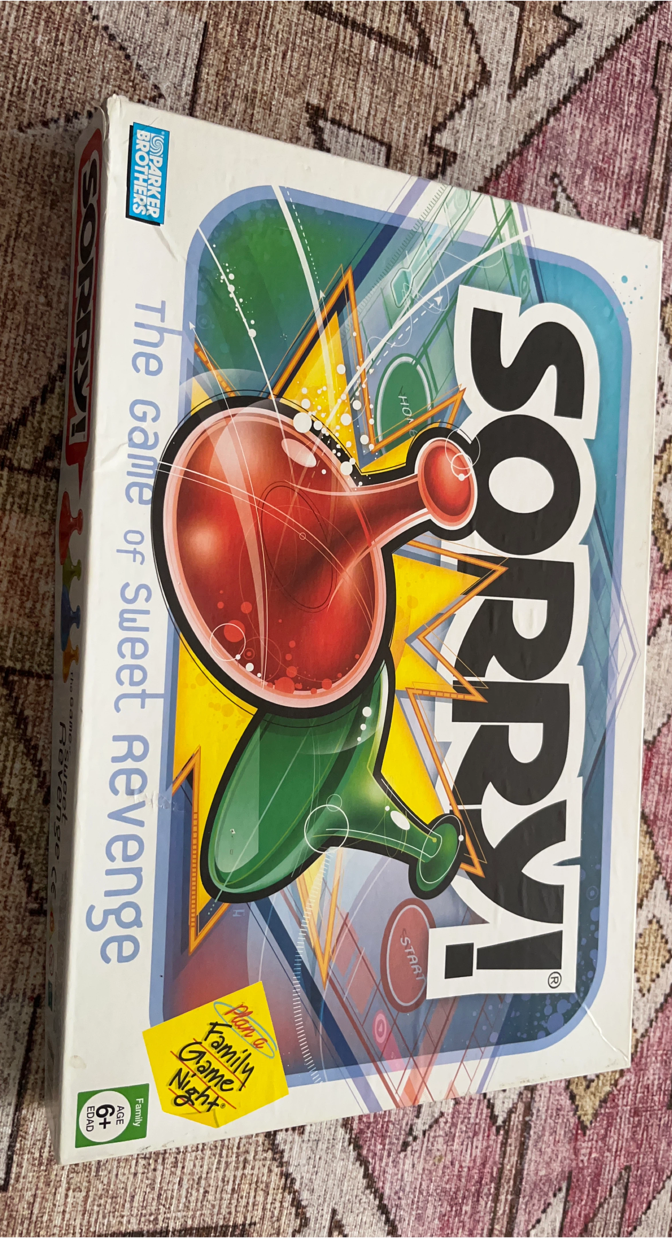 Parker Brothers Sorry! The Game of Sweet Revenge Board Game