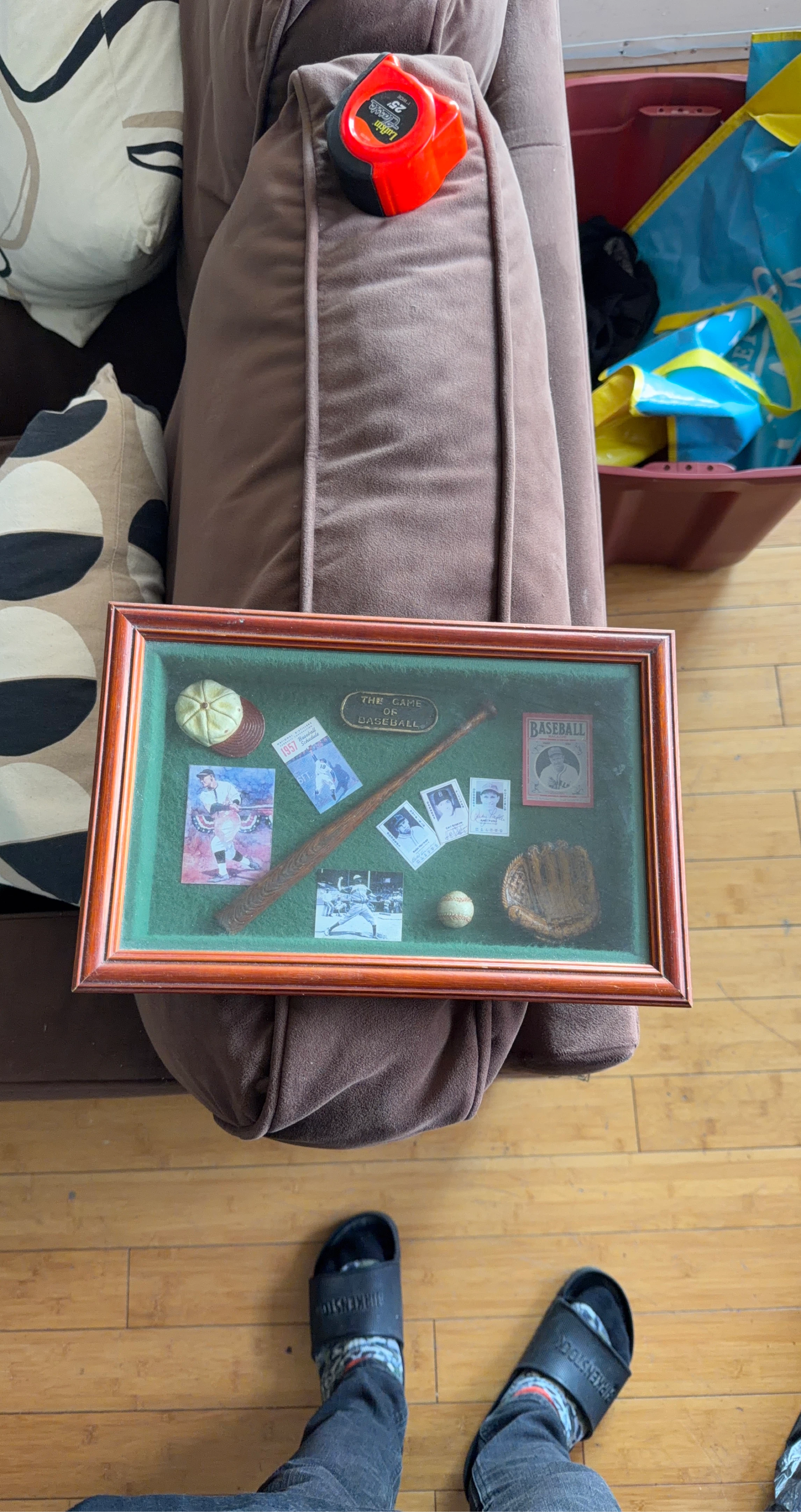 Framed "The Game of Baseball" Display
