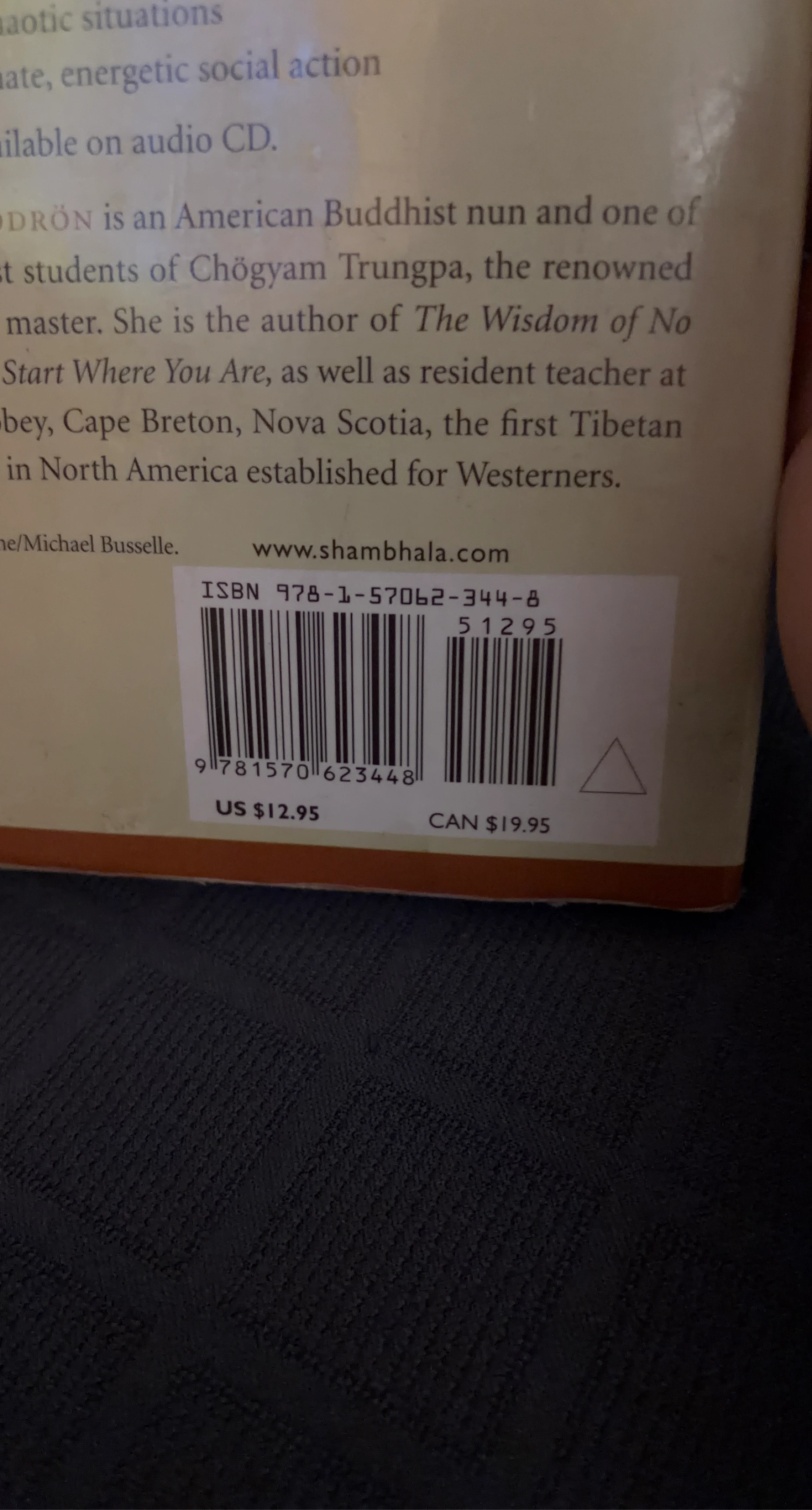 The Wisdom of No Start Where You Are Book