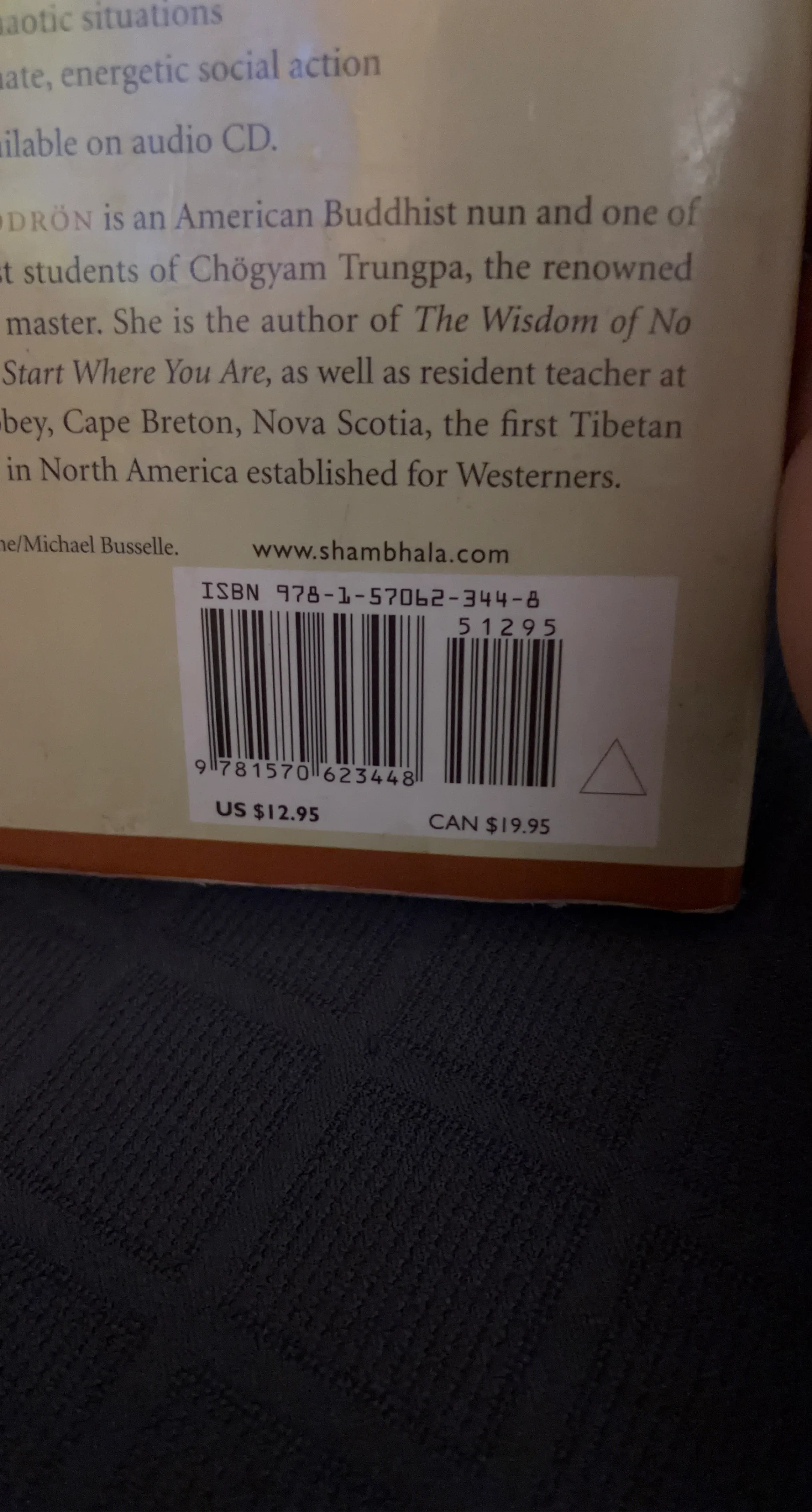 The Wisdom of No Start Where You Are Book