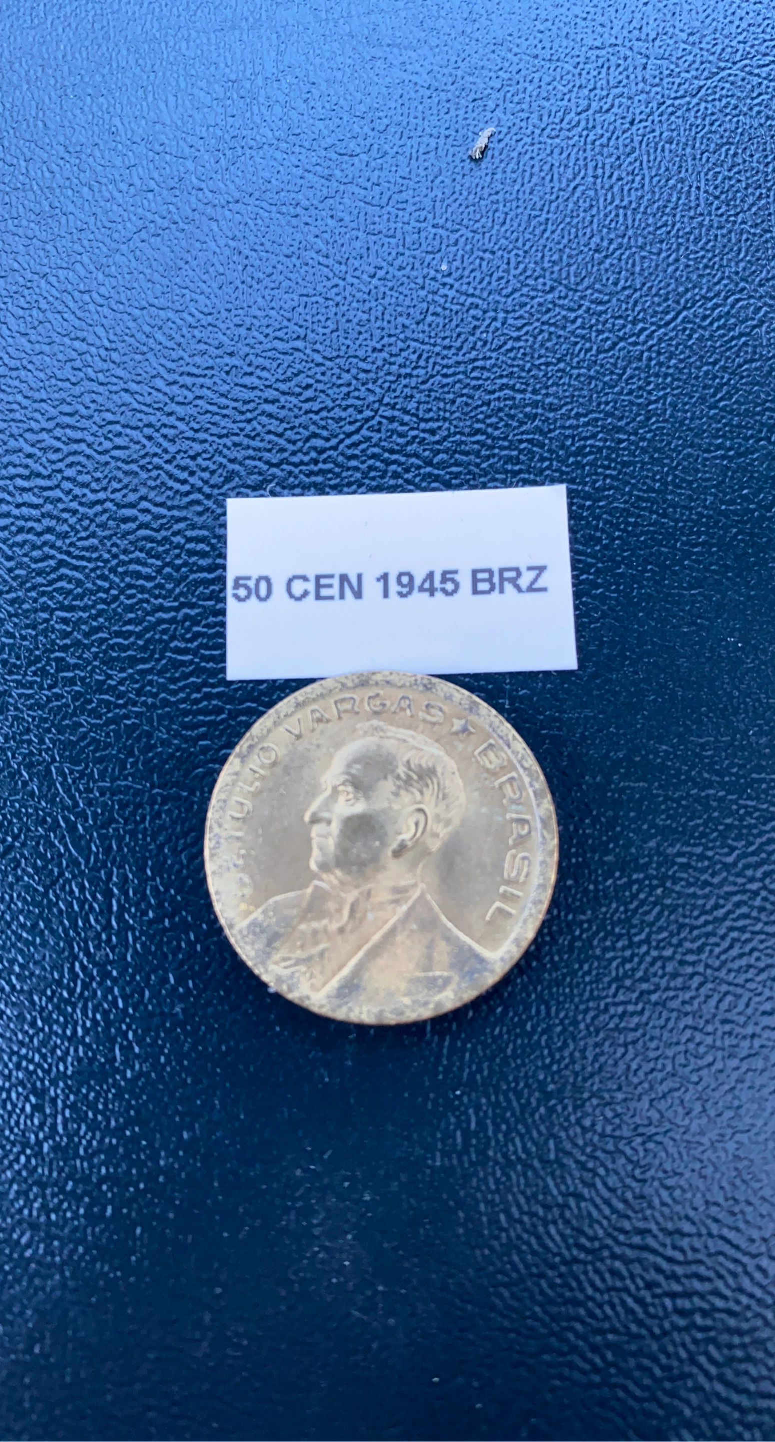1945 Brazil 50 Centavos Coin Eror