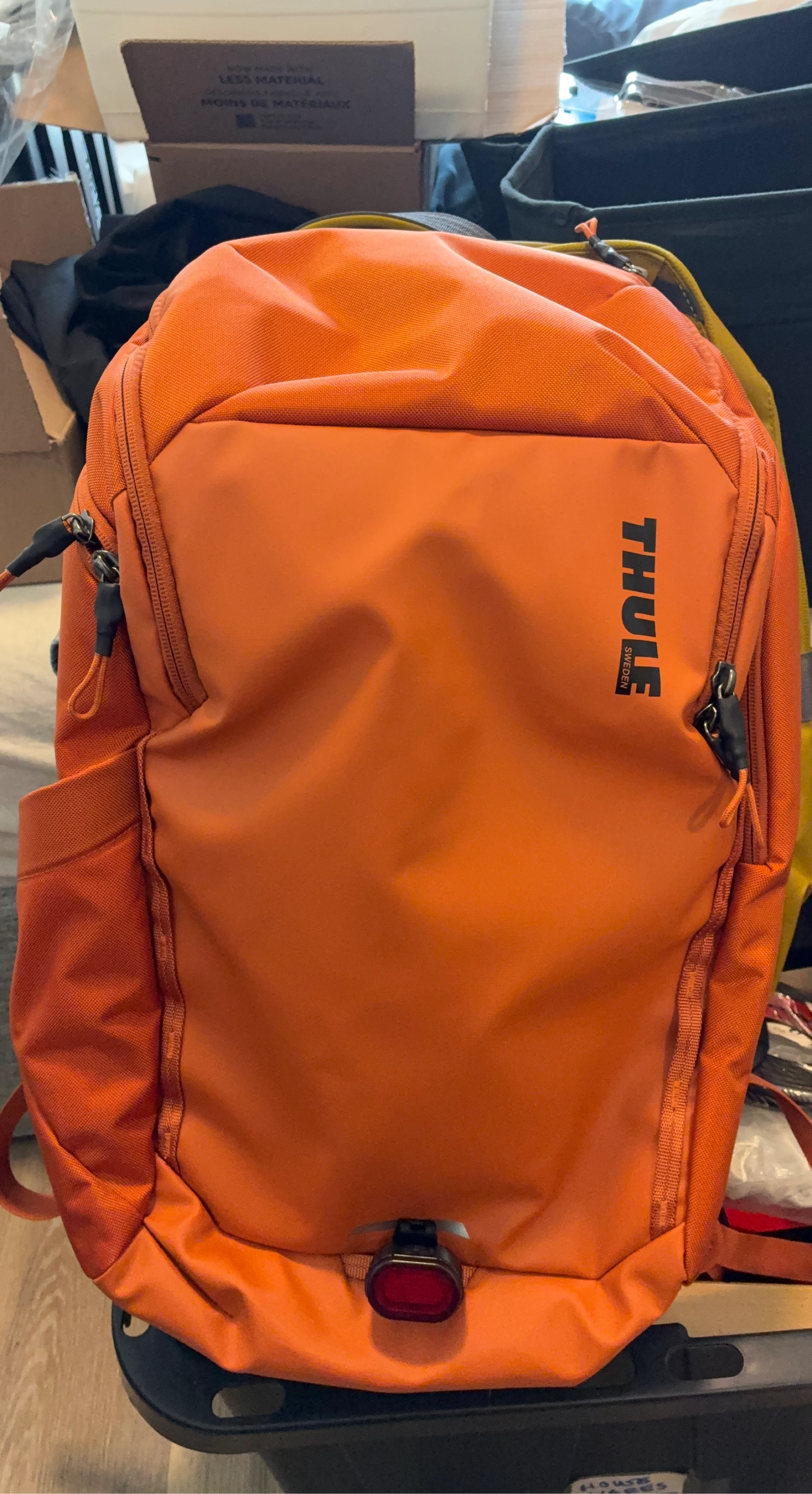 Orange Thule Backpack