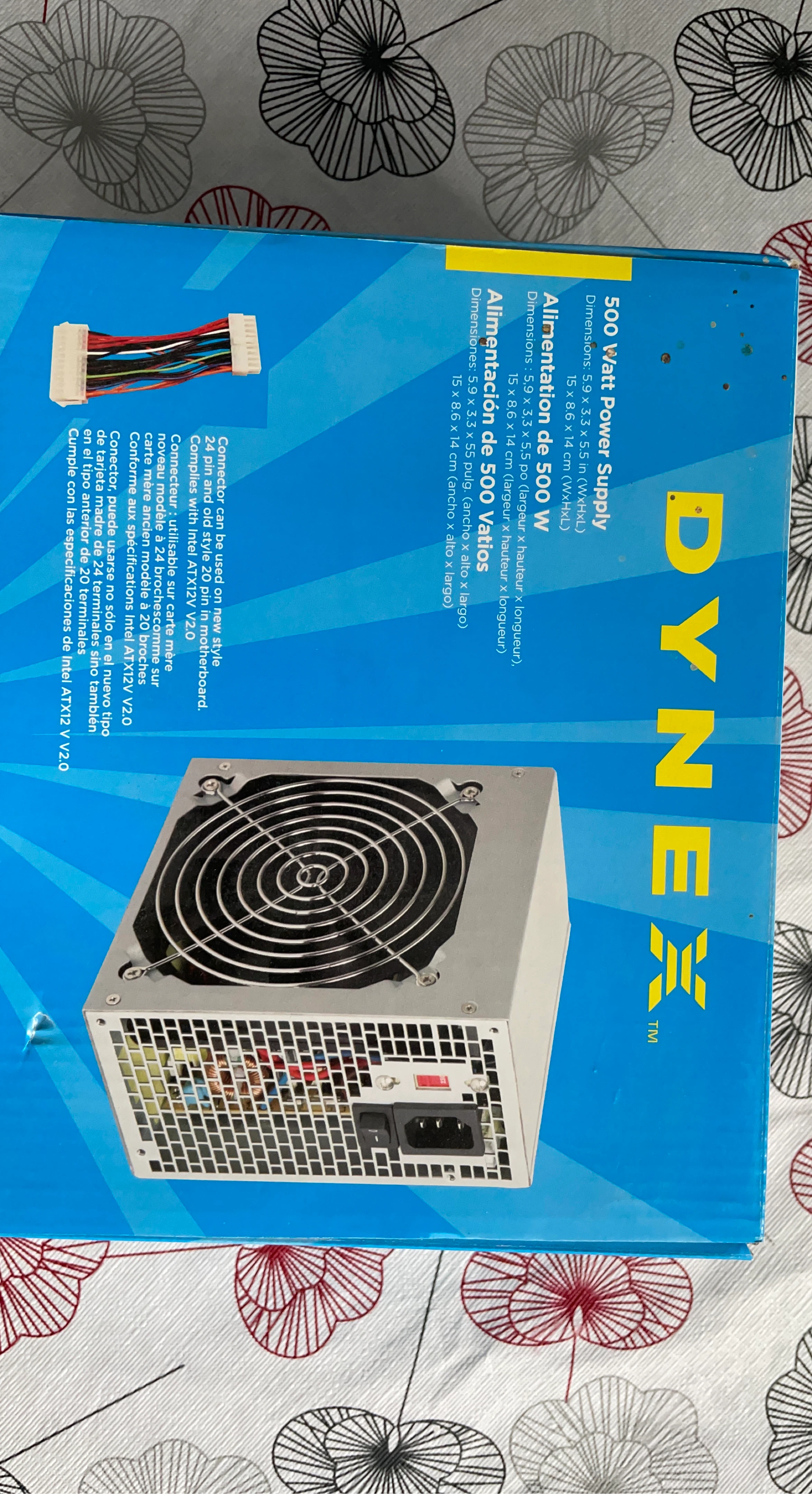 Dynex 500 Watt Power Supply