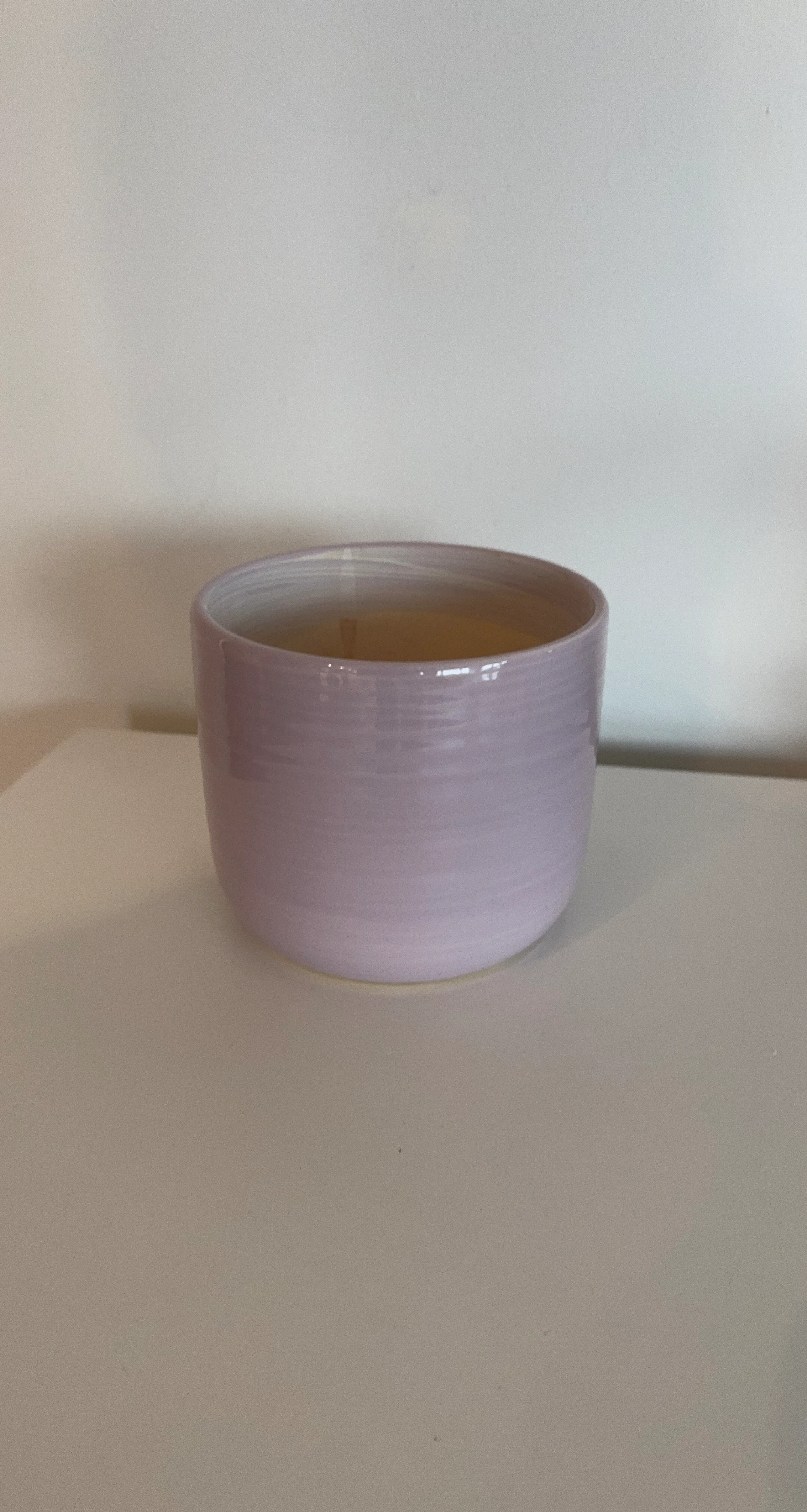 Lavender ceramic planter pot