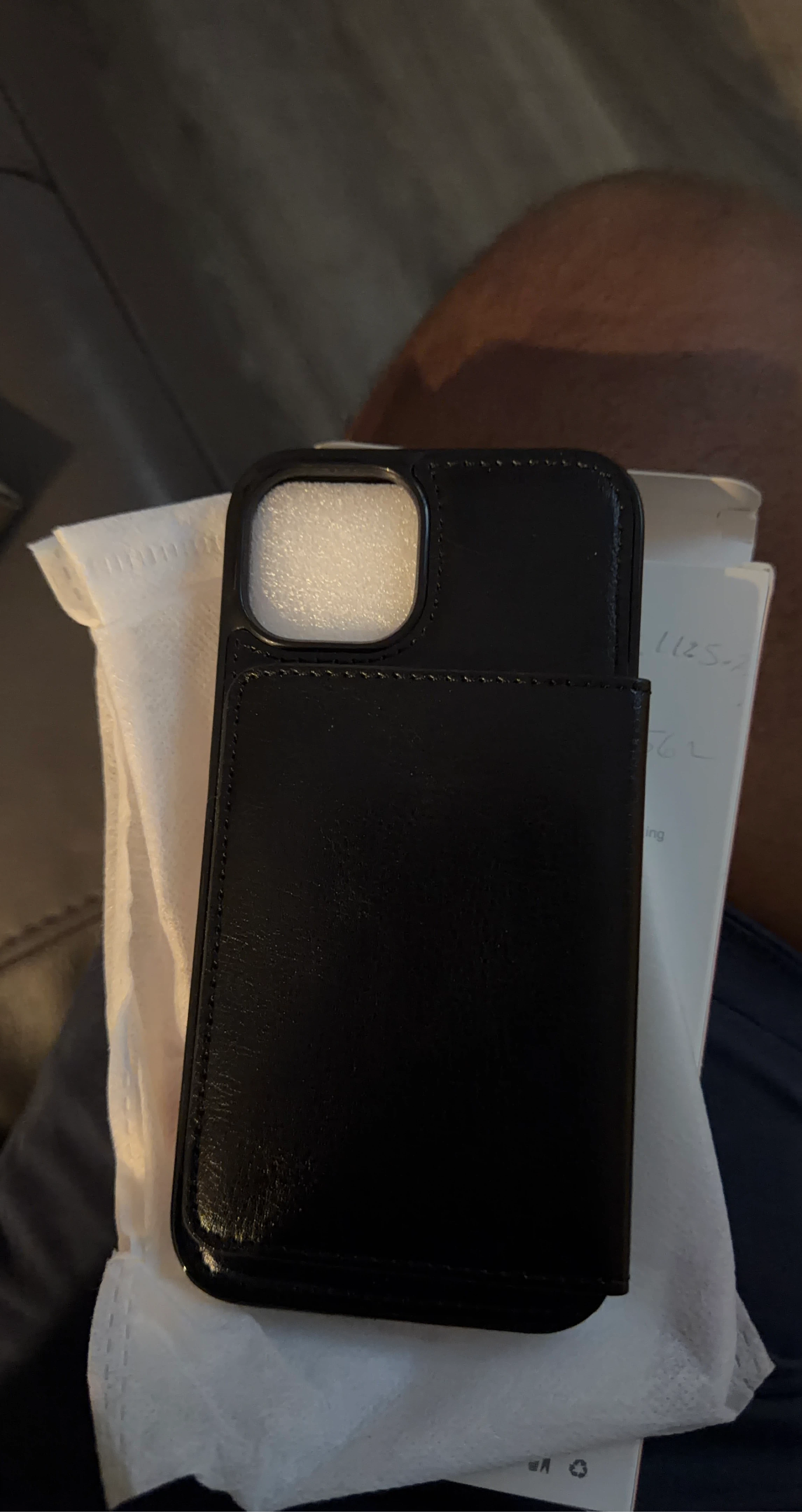 Black Wallet Phone Case ip 16 pro max