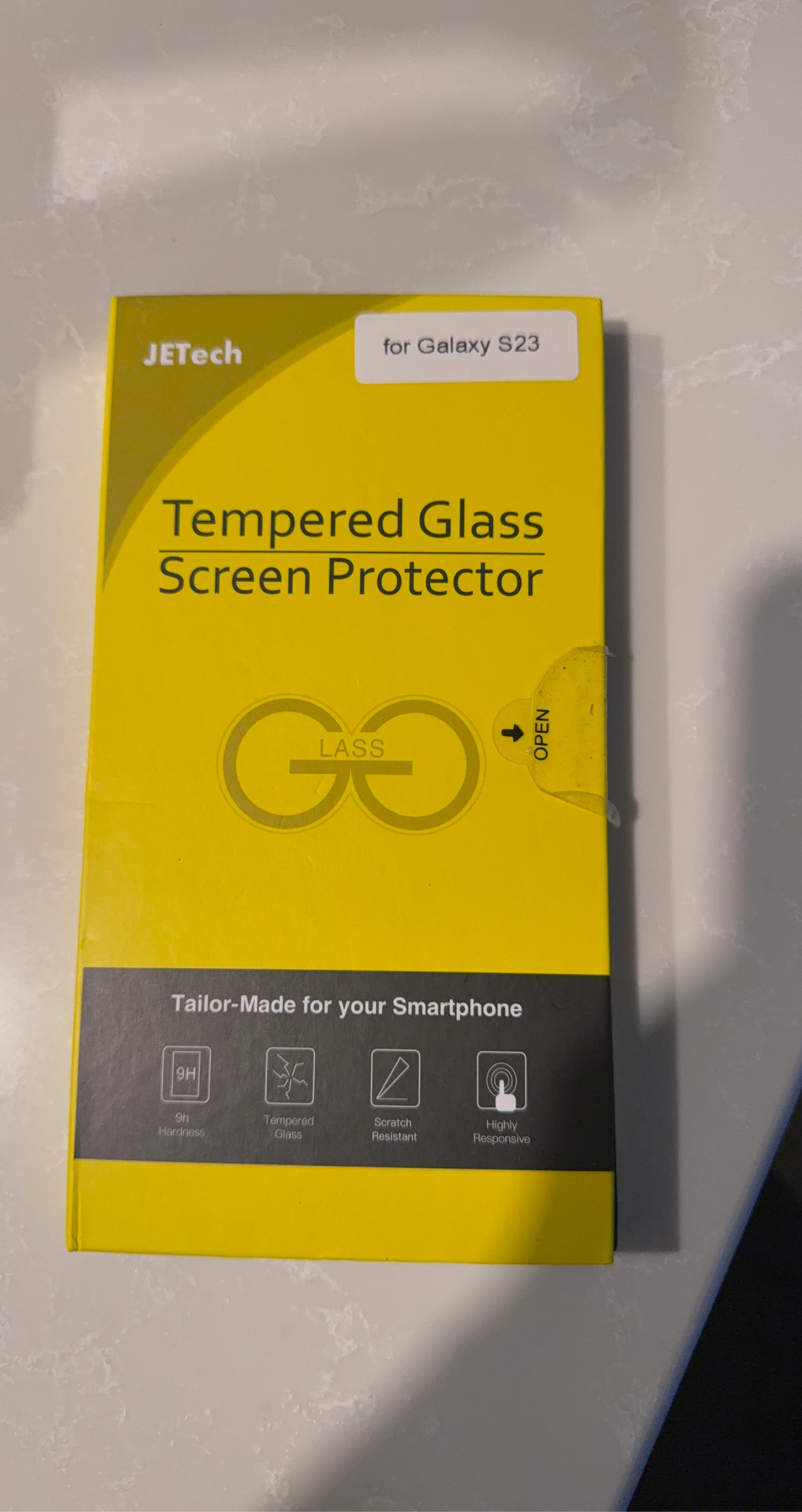 JETech Tempered Glass Screen Protector for Galaxy S23