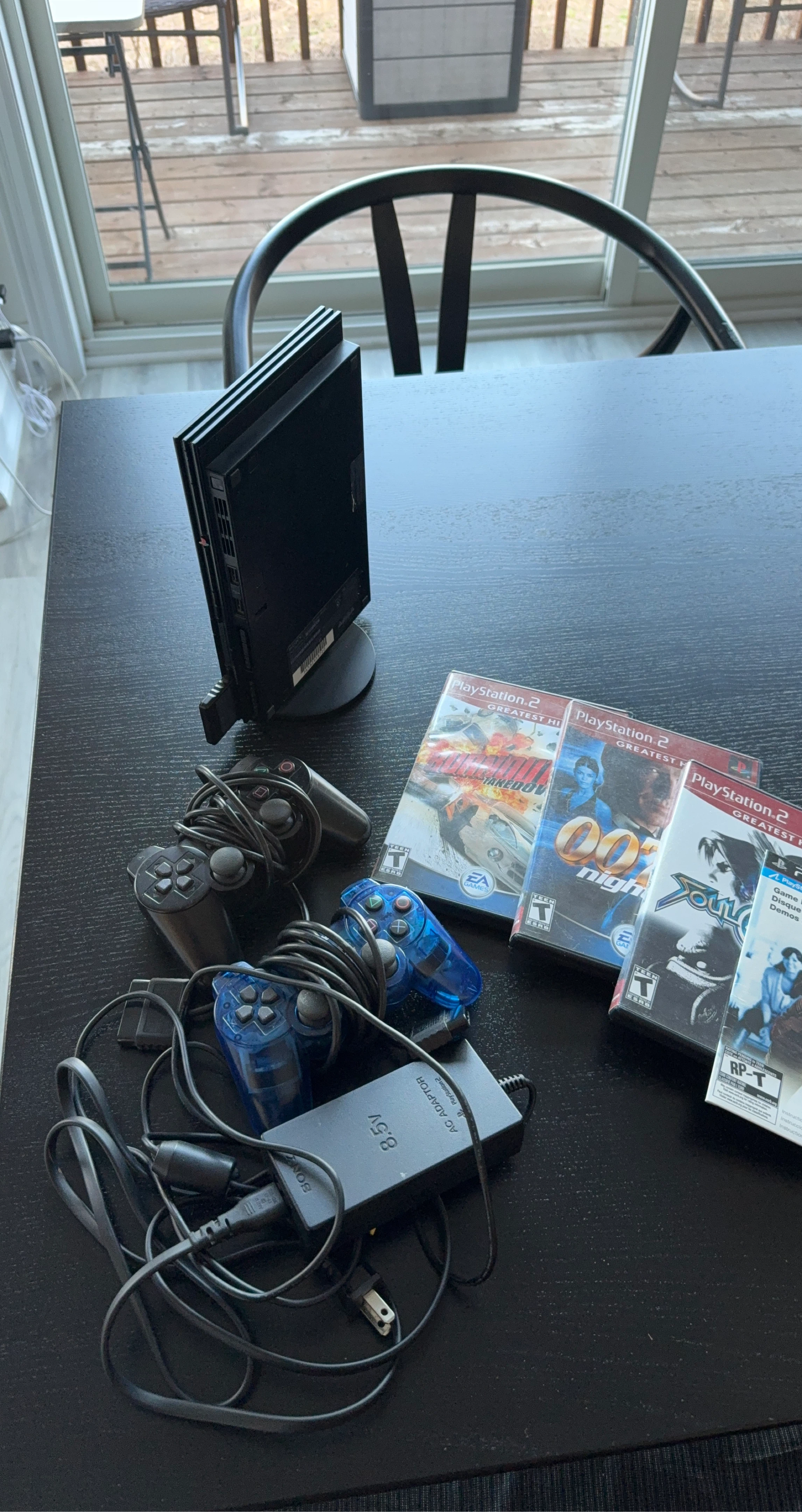 Sony PlayStation 2 Console Bundle with 3 Games and Controllers