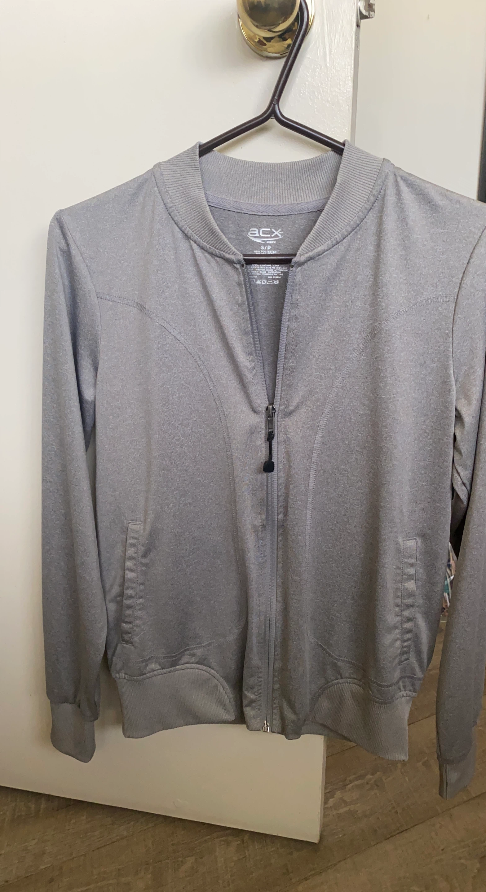 ACX Active Grey Zip-Up Bomber Jacket S/P