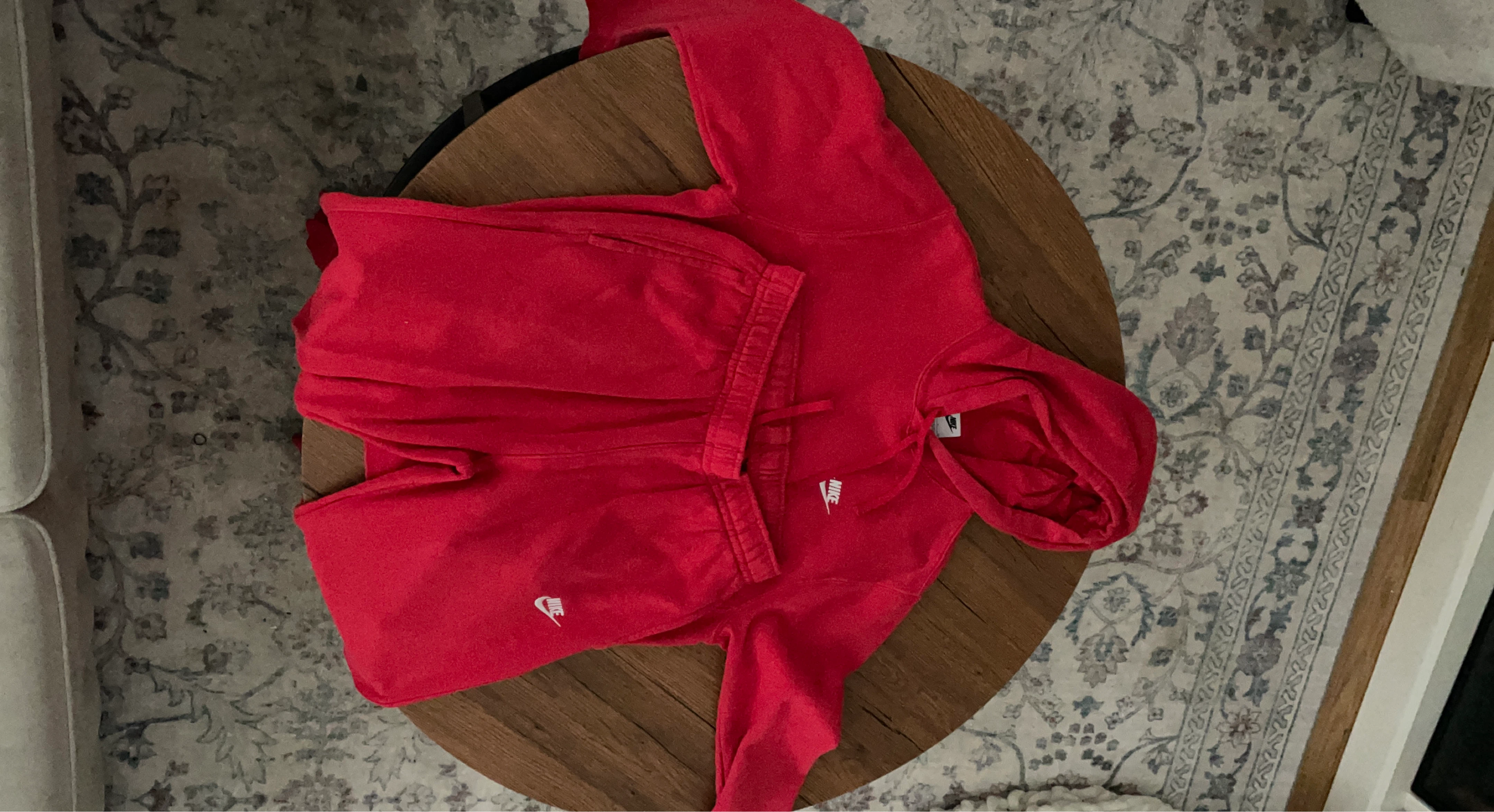 Nike Red Hoodie and Sweatpants Set
