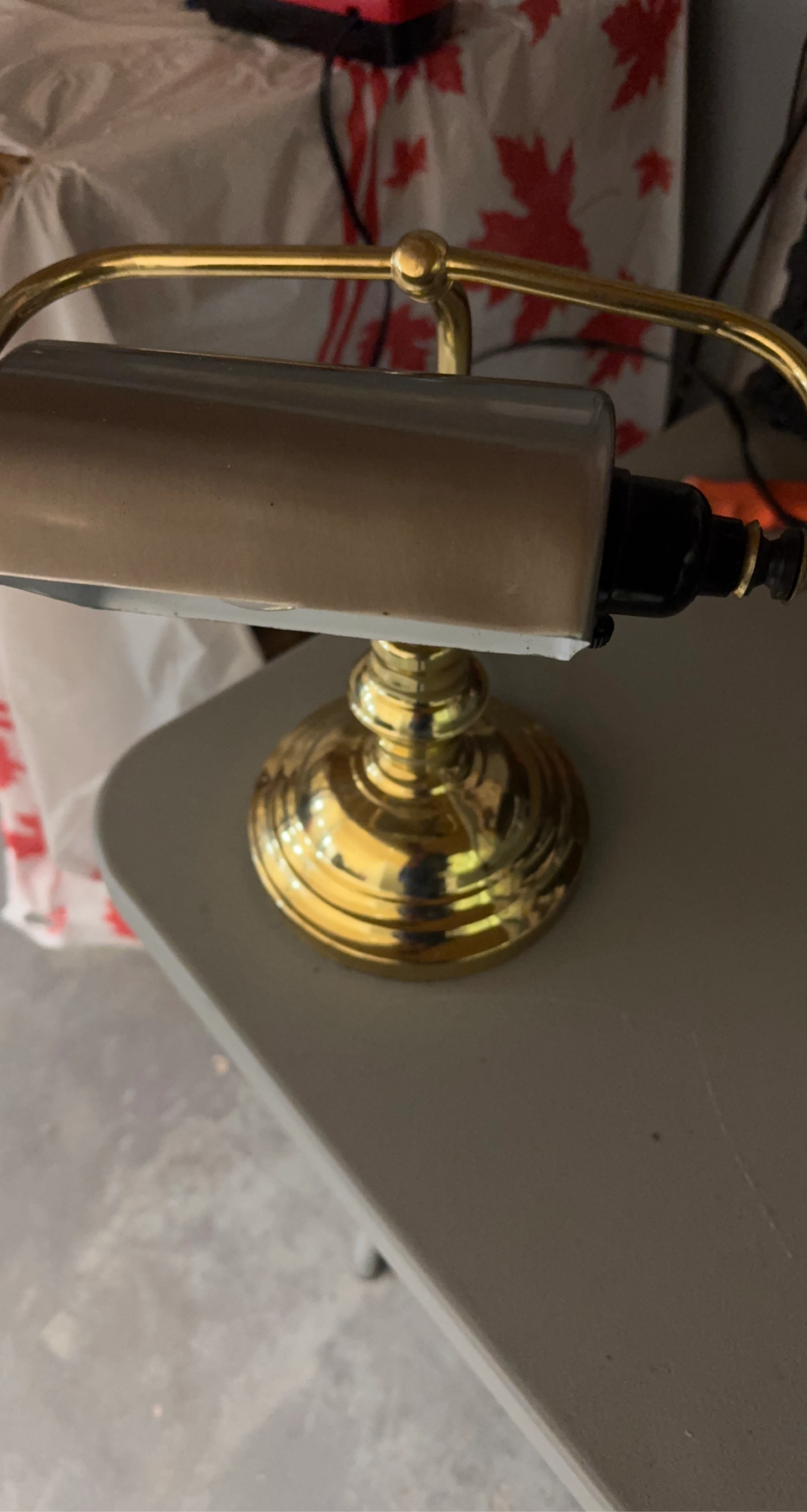 Brass Banker's Lamp