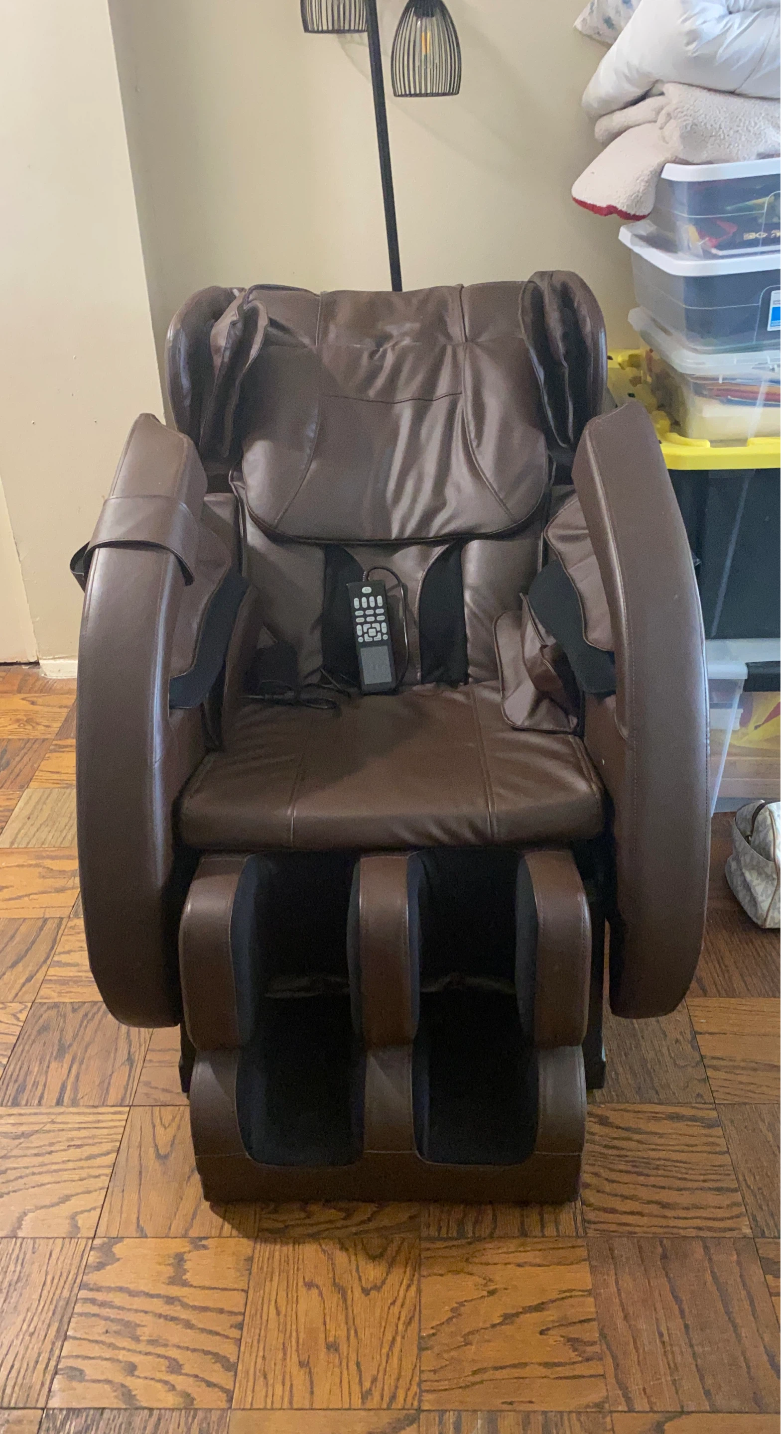 Brown Leather Massage Chair