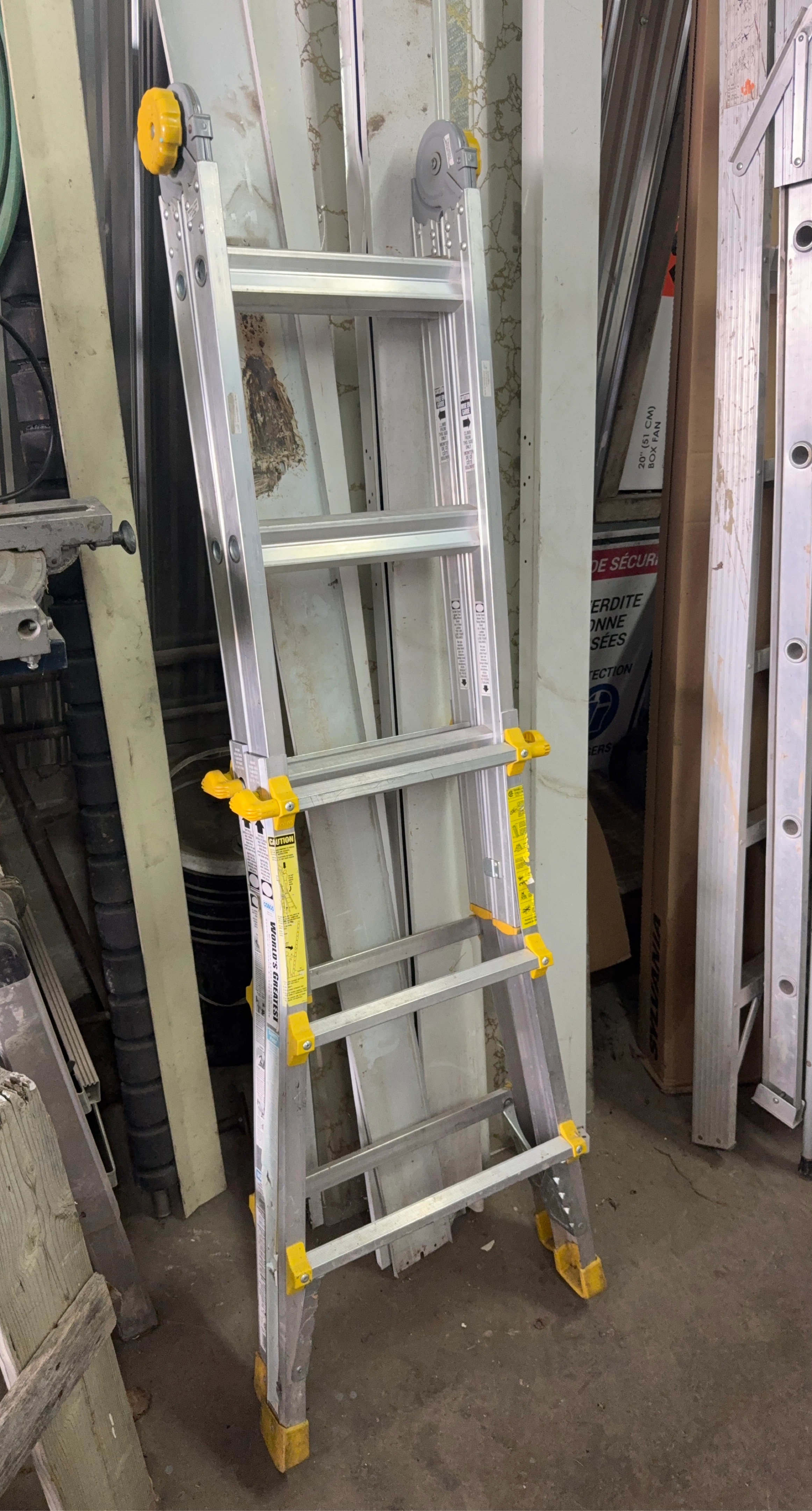 Escabeau télescopique Cosco aluminium