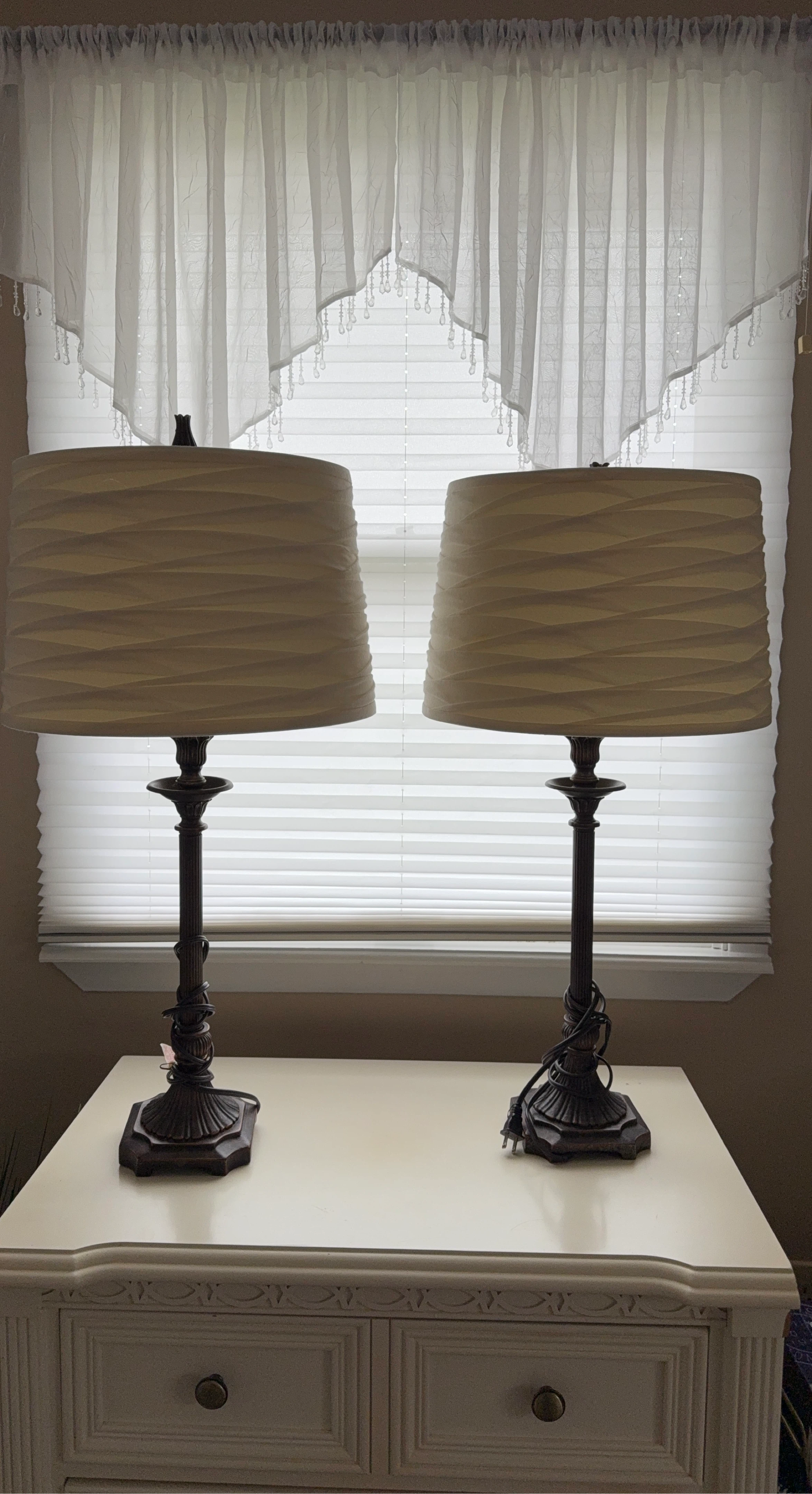 Pair of Table Lamps - Bronze Finish