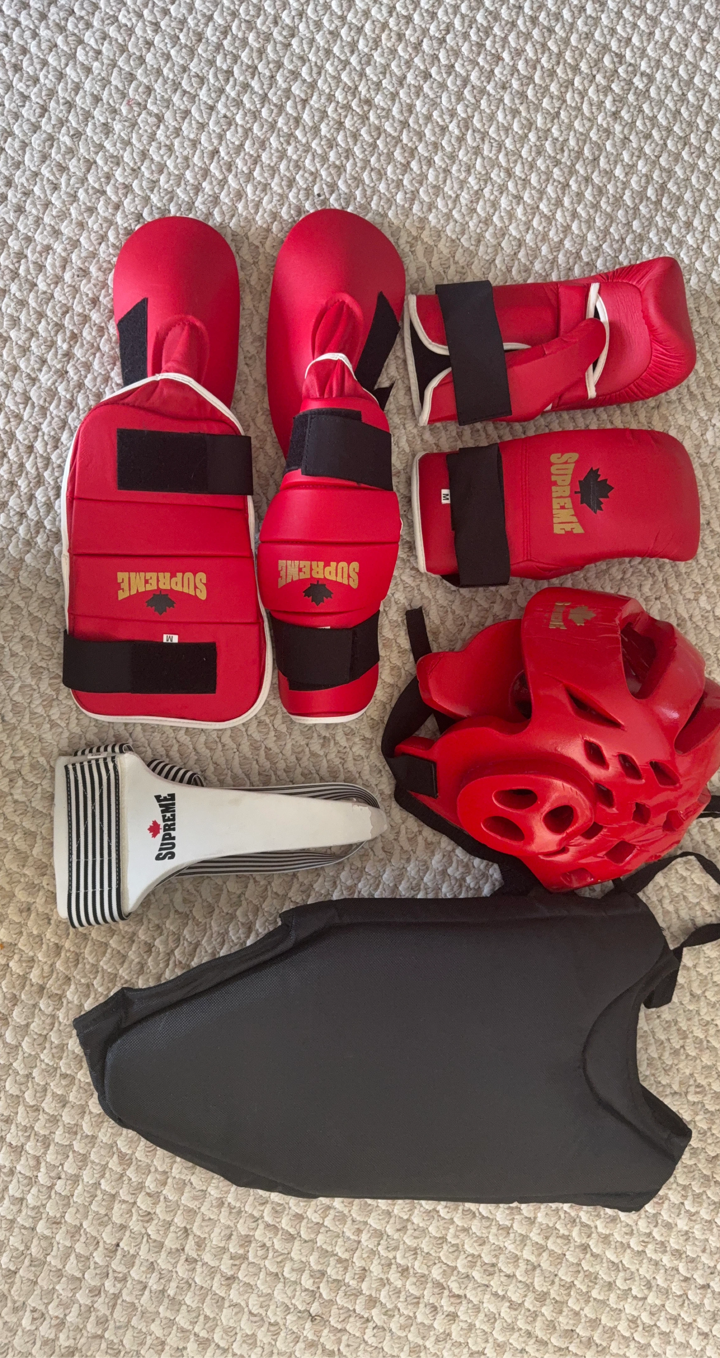 Supreme Karate Sparring Gear Set - Red