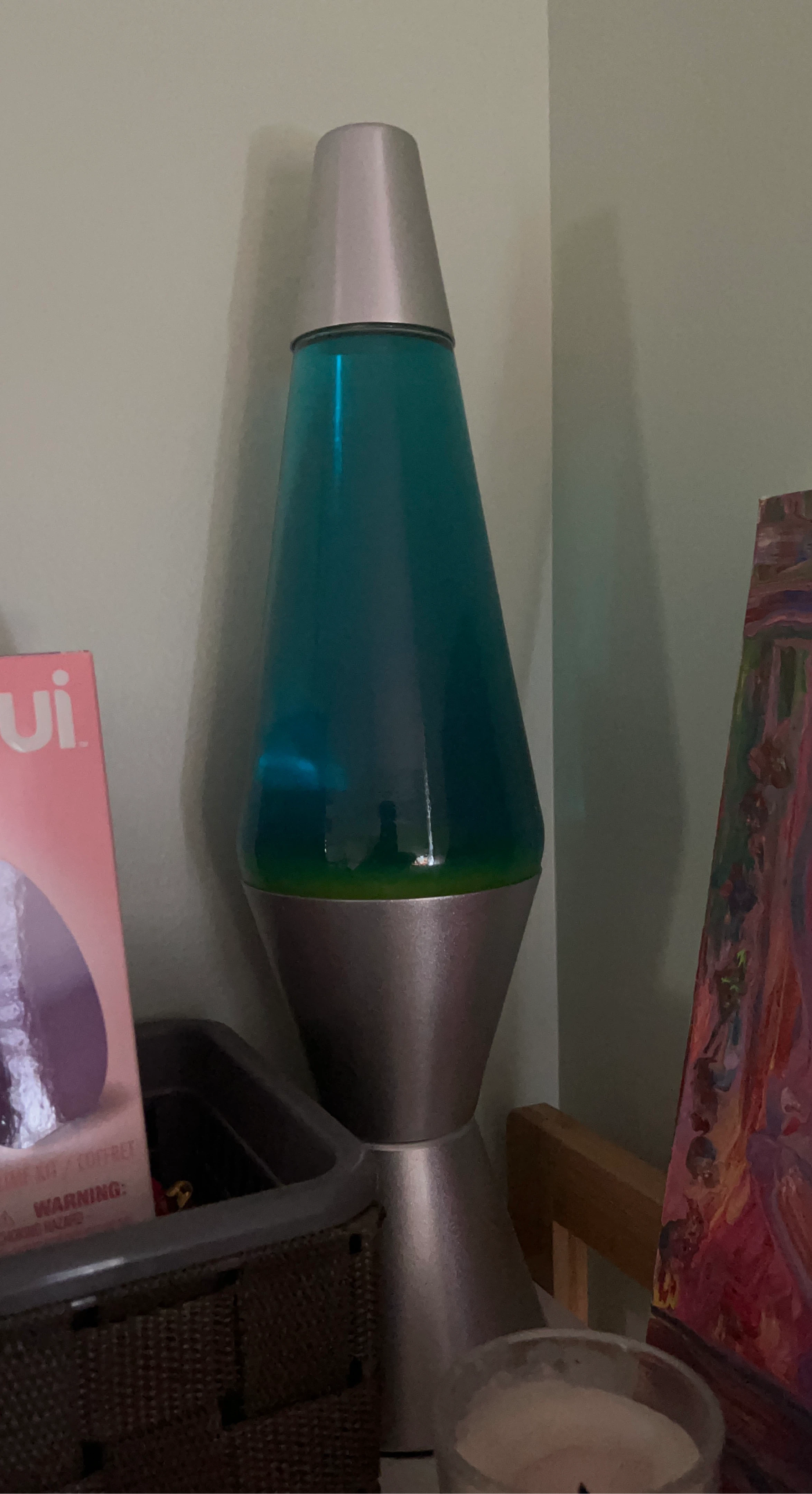 Lava Lamp - Silver Base & Top - photo 2