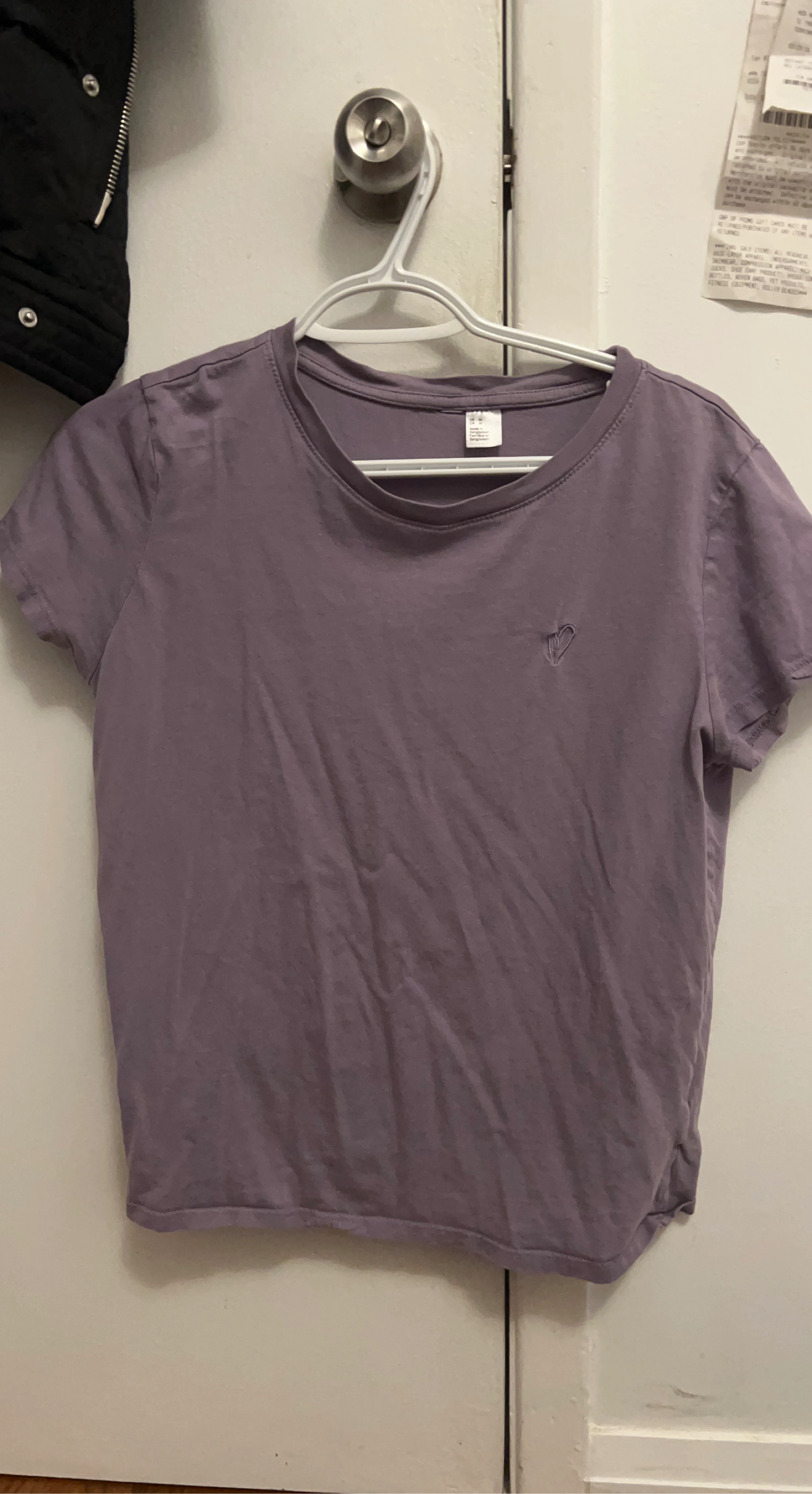 Lilac  T-Shirt with Heart Detail