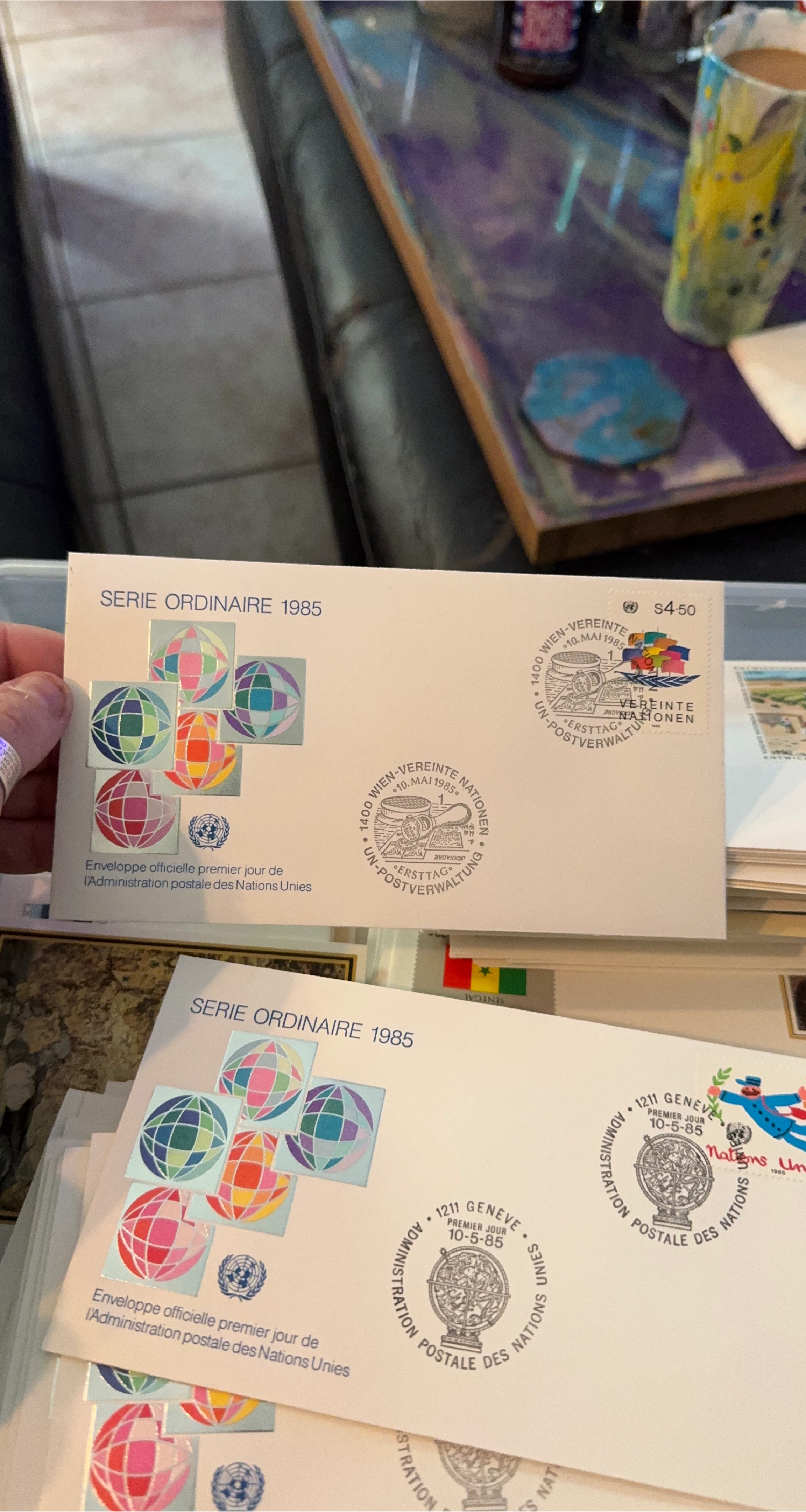 United Nations First Day Covers 1985