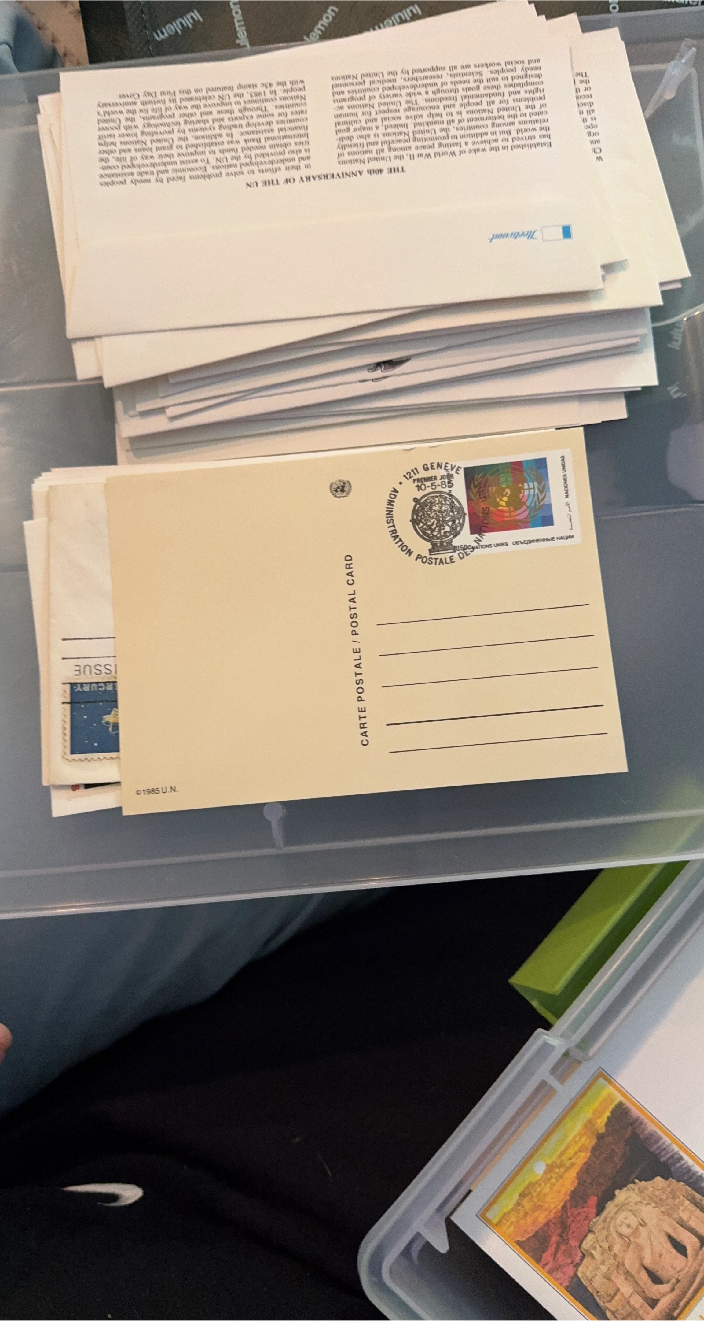 United Nations 40th Anniversary Postal Card