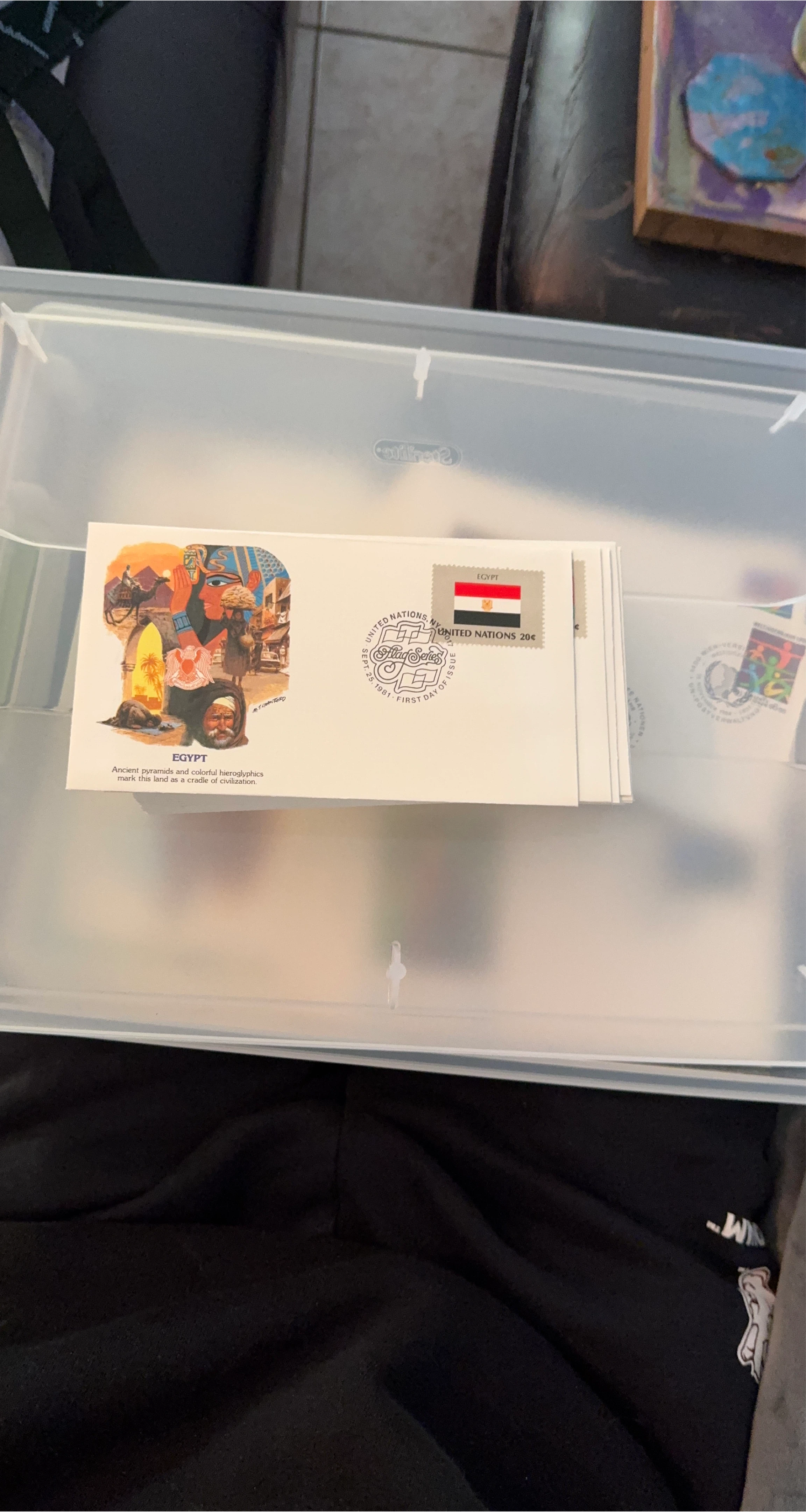 United Nations Egypt Flag Series First Day Cover 1981