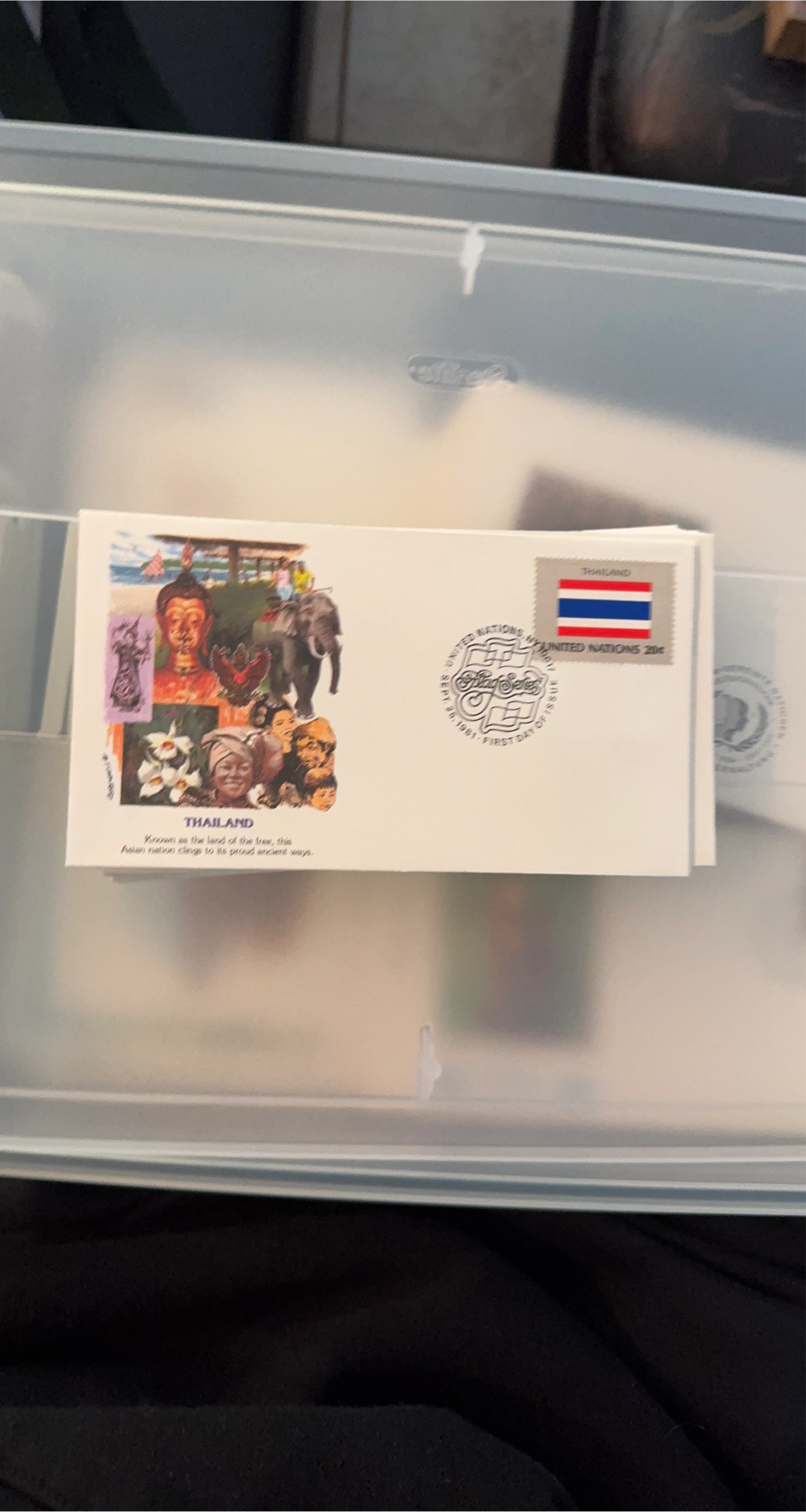 United Nations Thailand Flag Series First Day Cover 1981