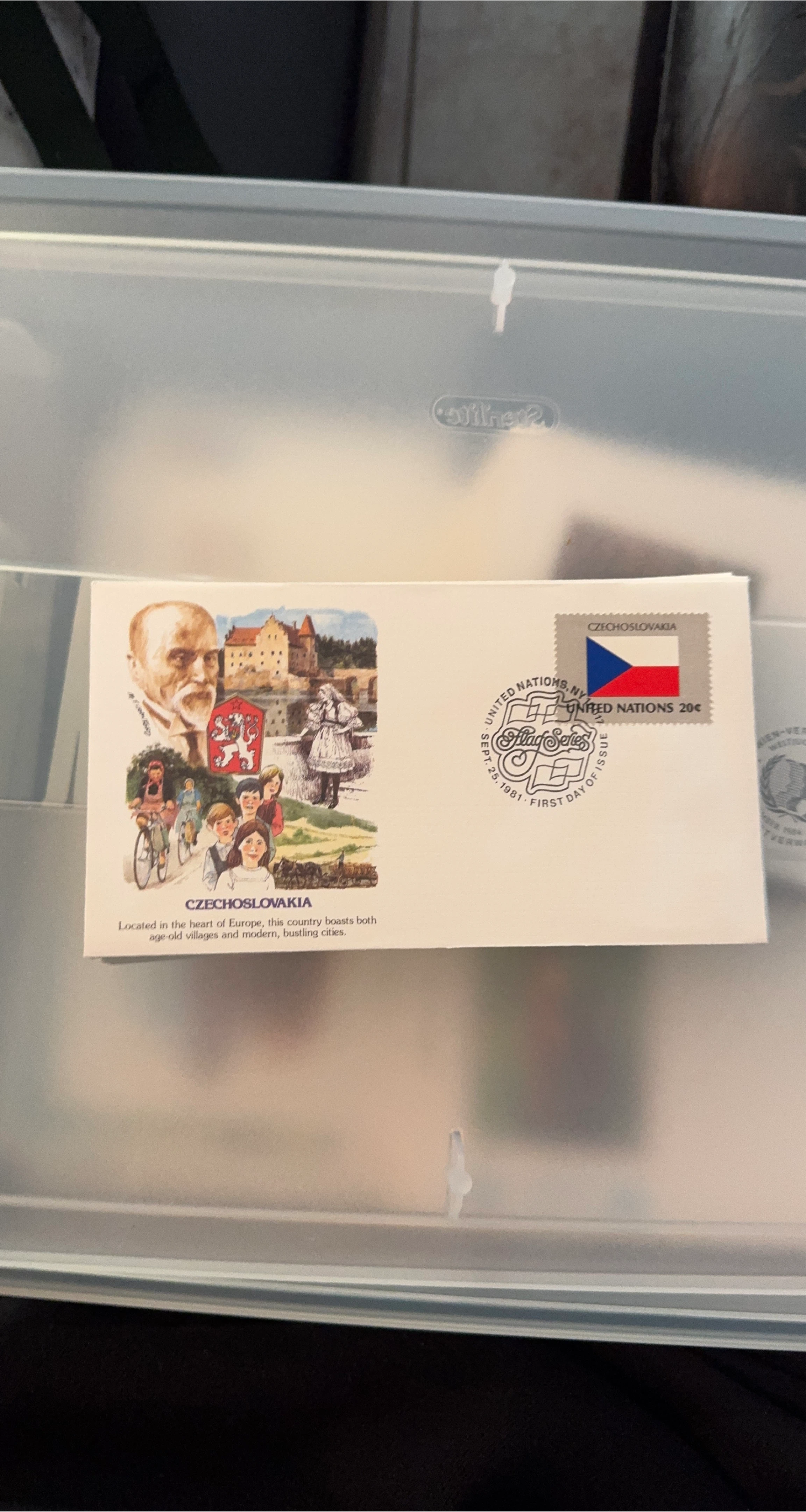 United Nations Flag Series Czechoslovakia First Day Cover 1981