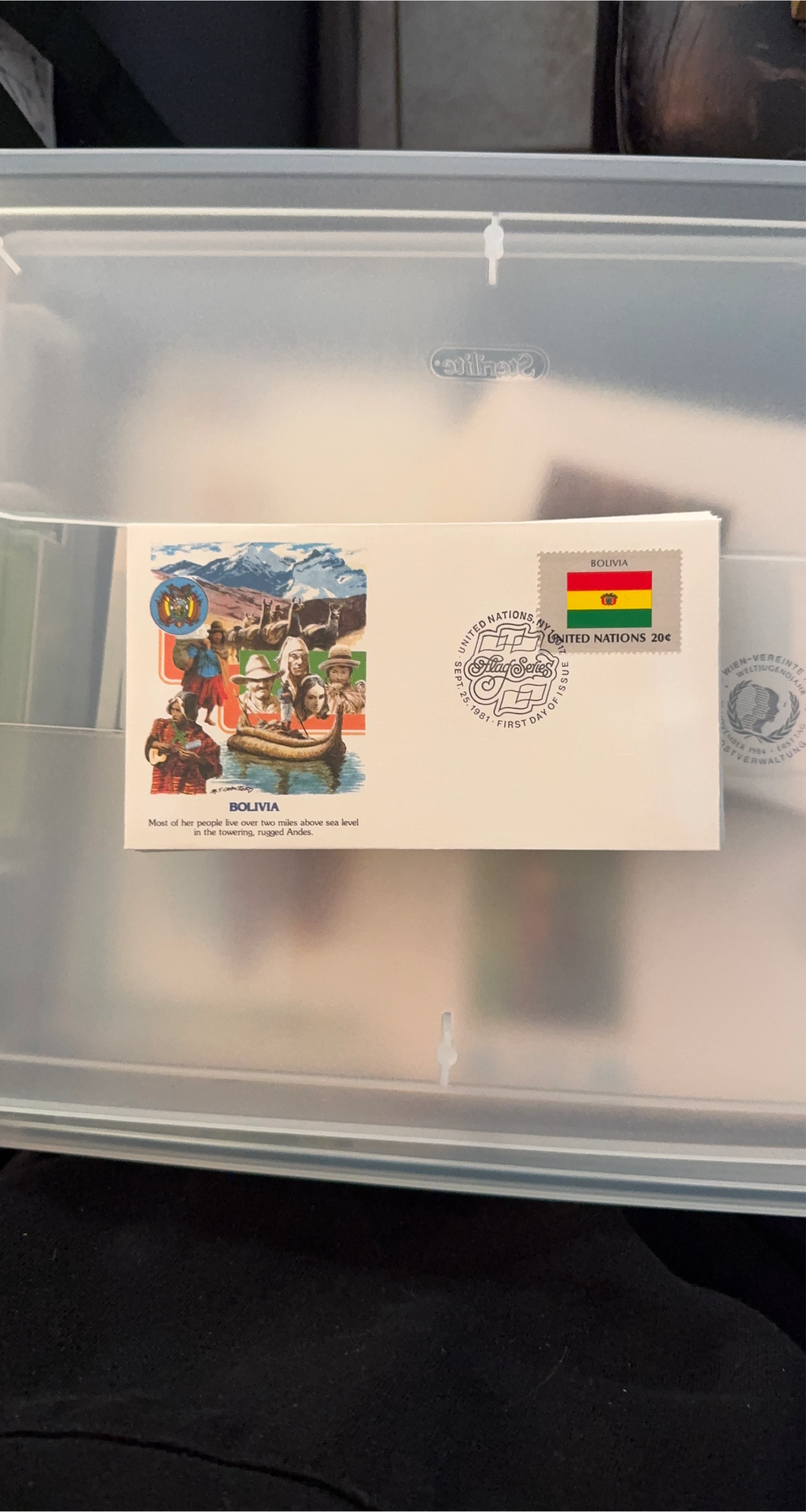 United Nations Bolivia First Day Cover 1981