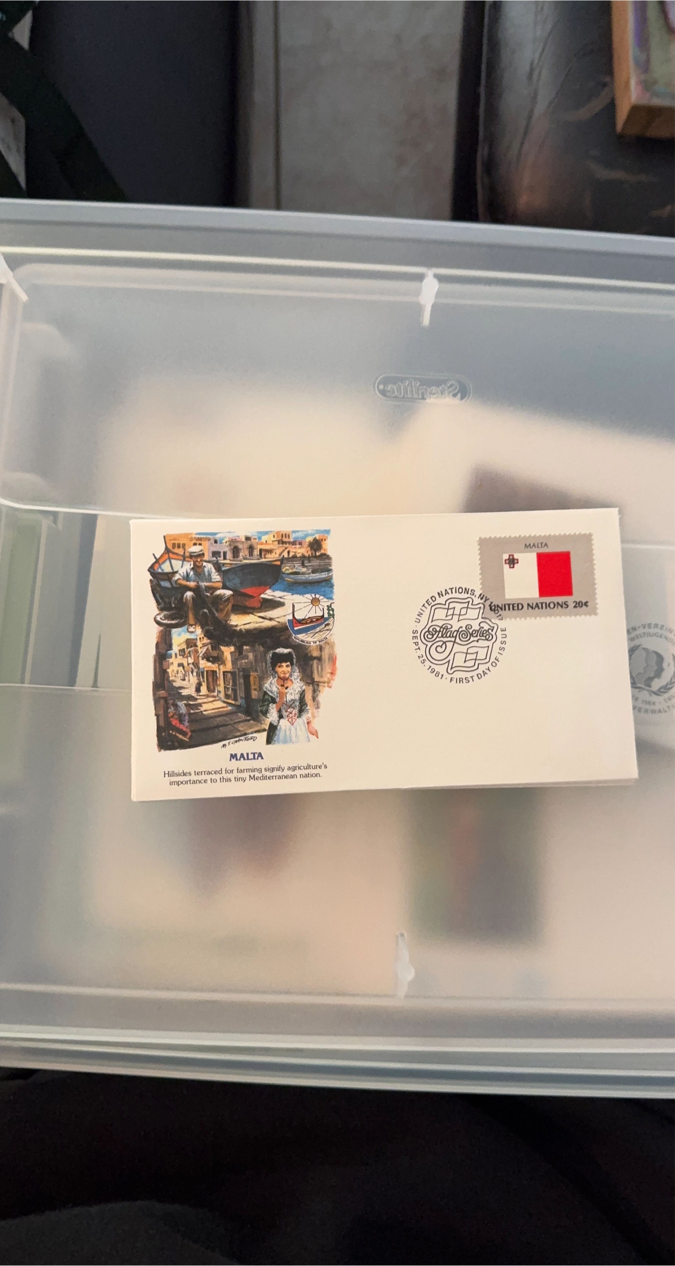 Malta United Nations Flag Series First Day Cover 1981