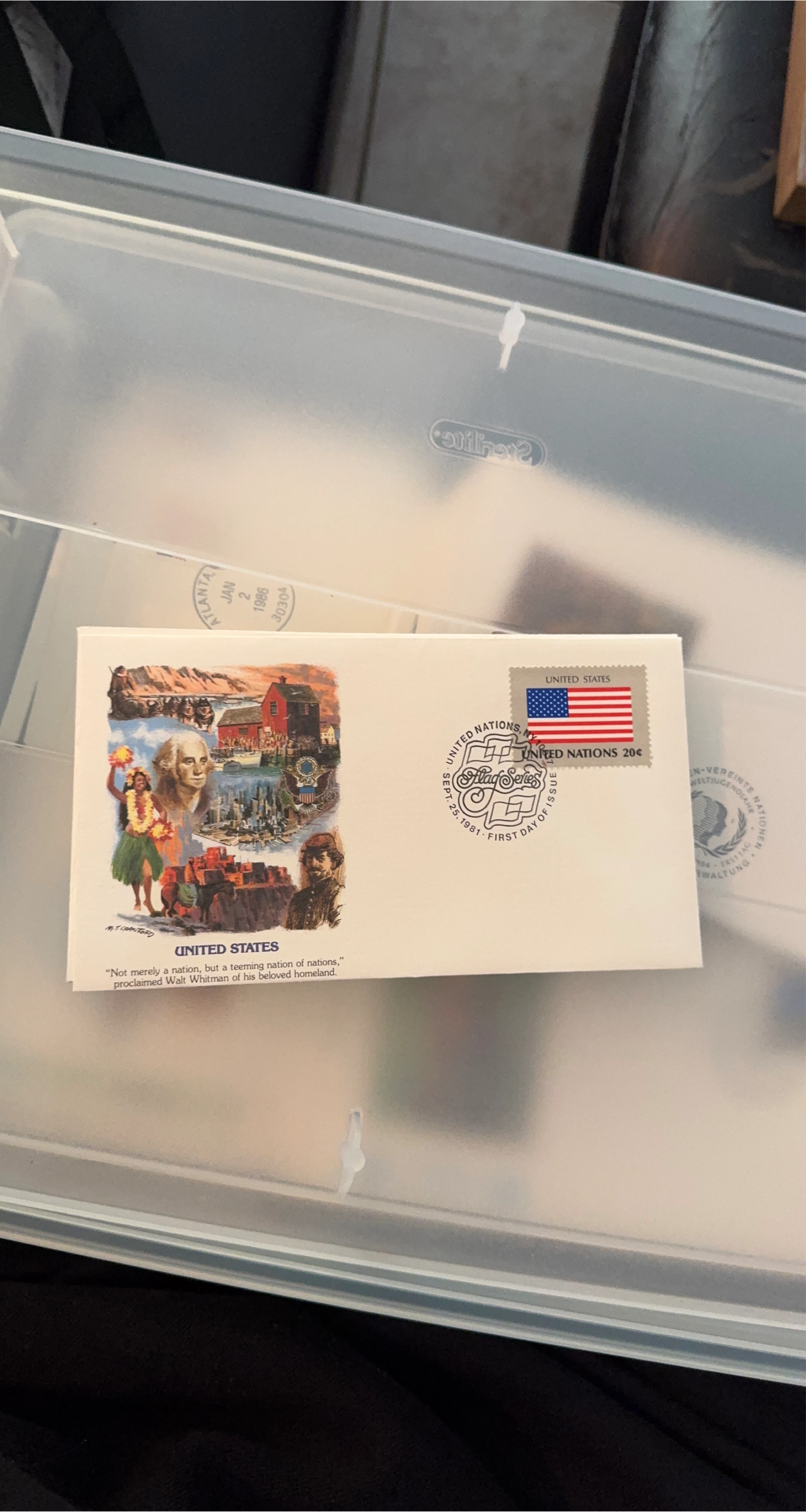 United States United Nations Flag Series First Day Cover 1981