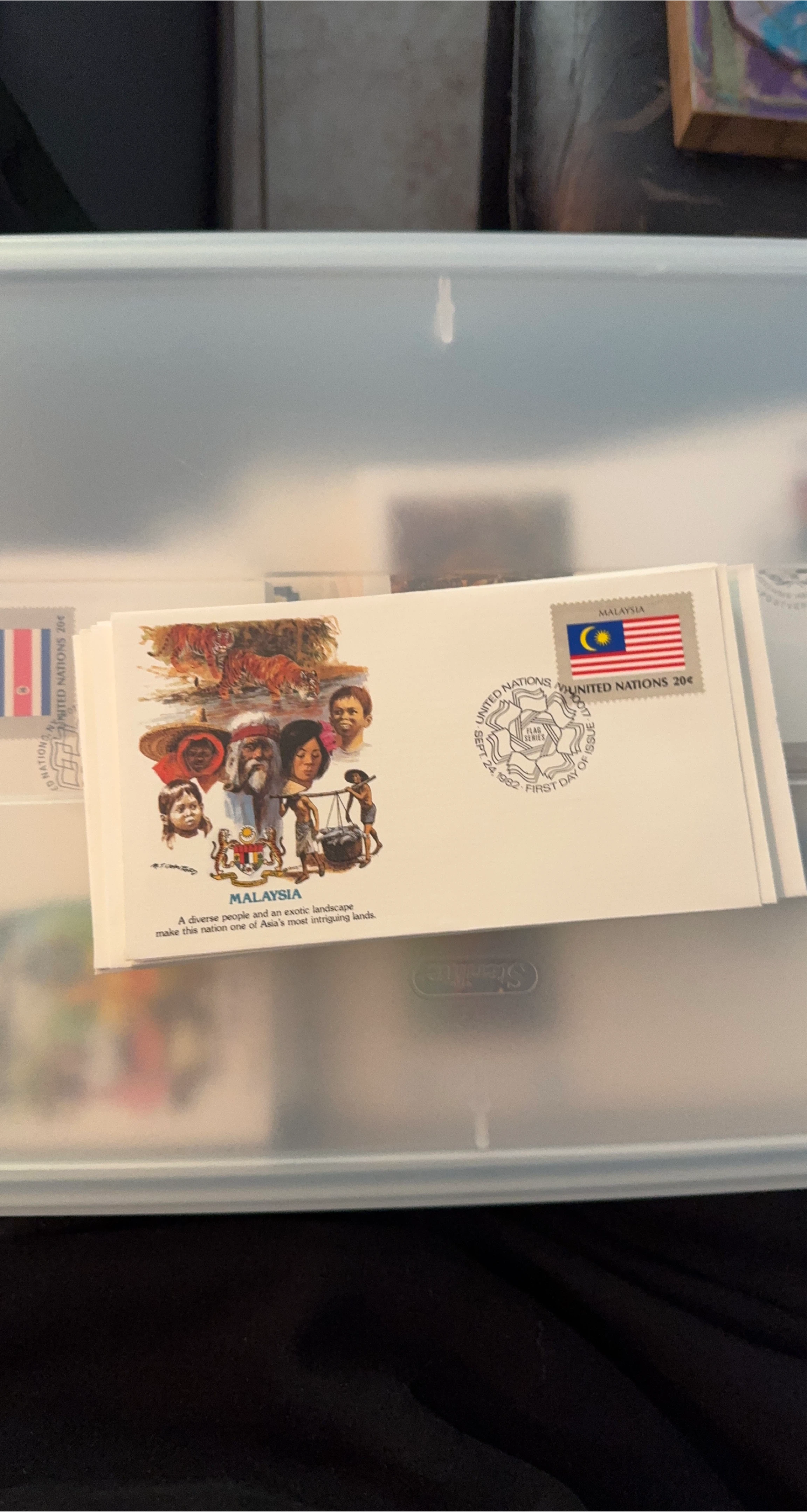United Nations Malaysia Flag Series First Day Cover 1982