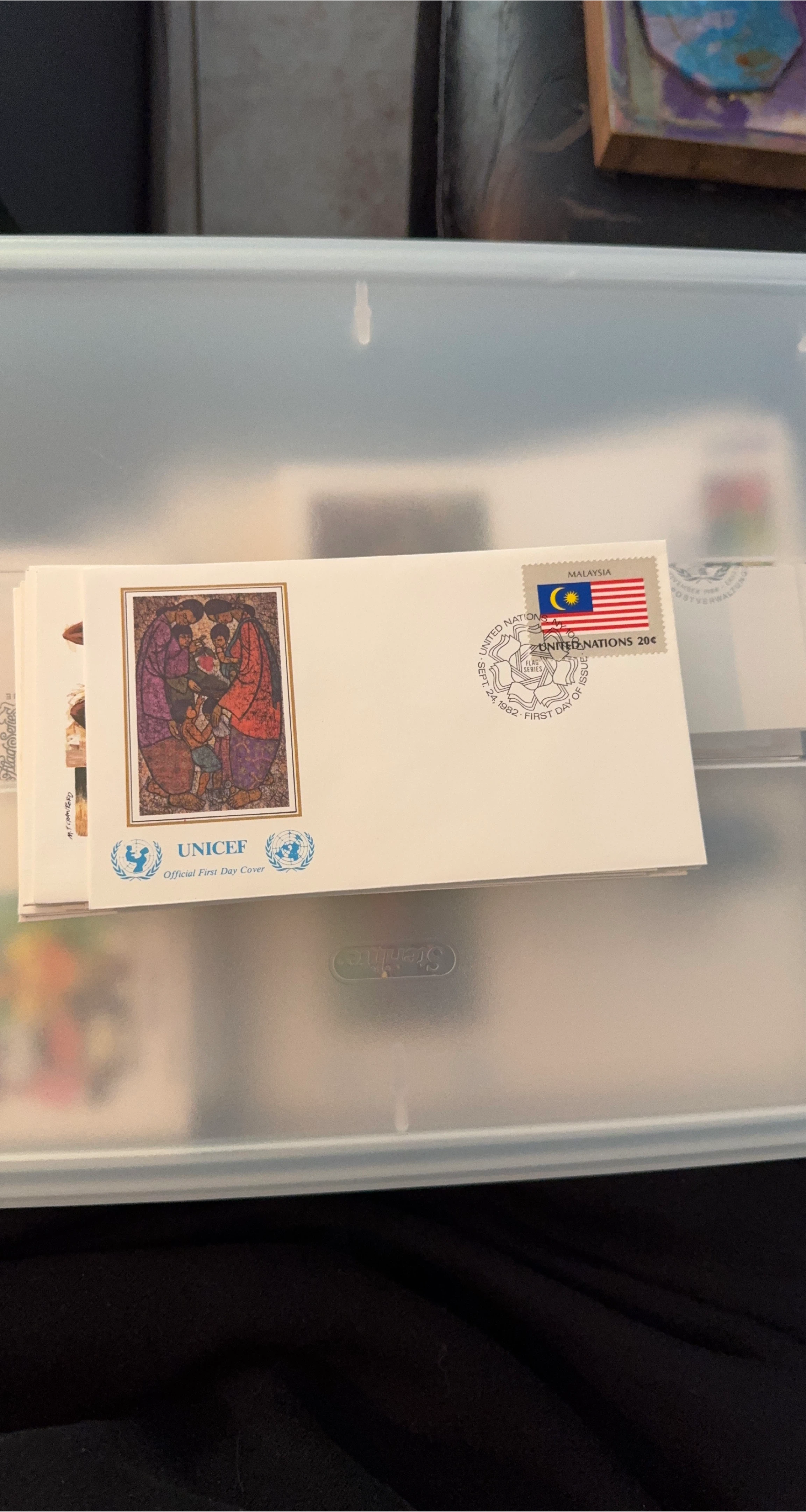 UNICEF Official First Day United Nations Flag Series - Malaysia