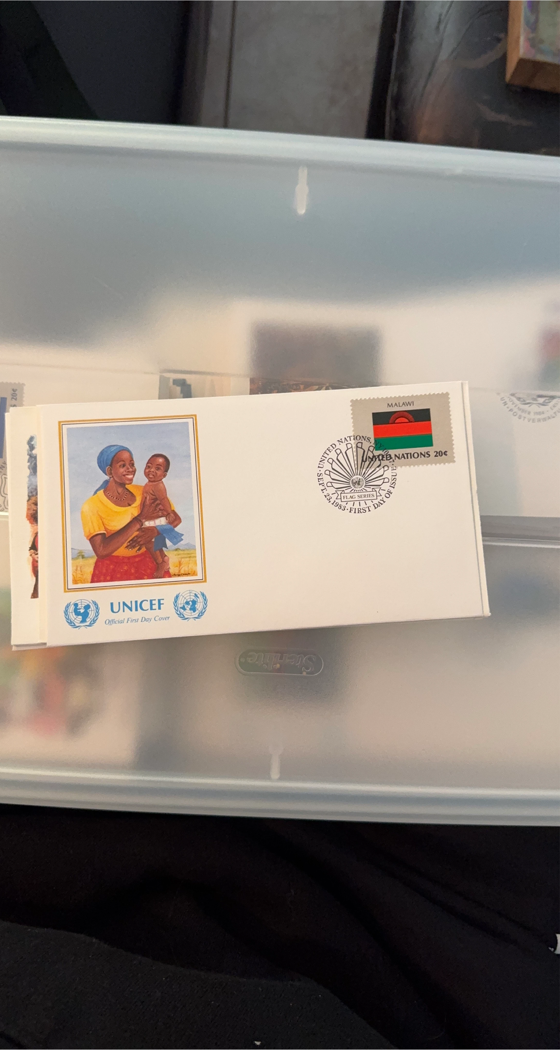 UNICEF Official First Day Cover Malawi Flag Series 1983