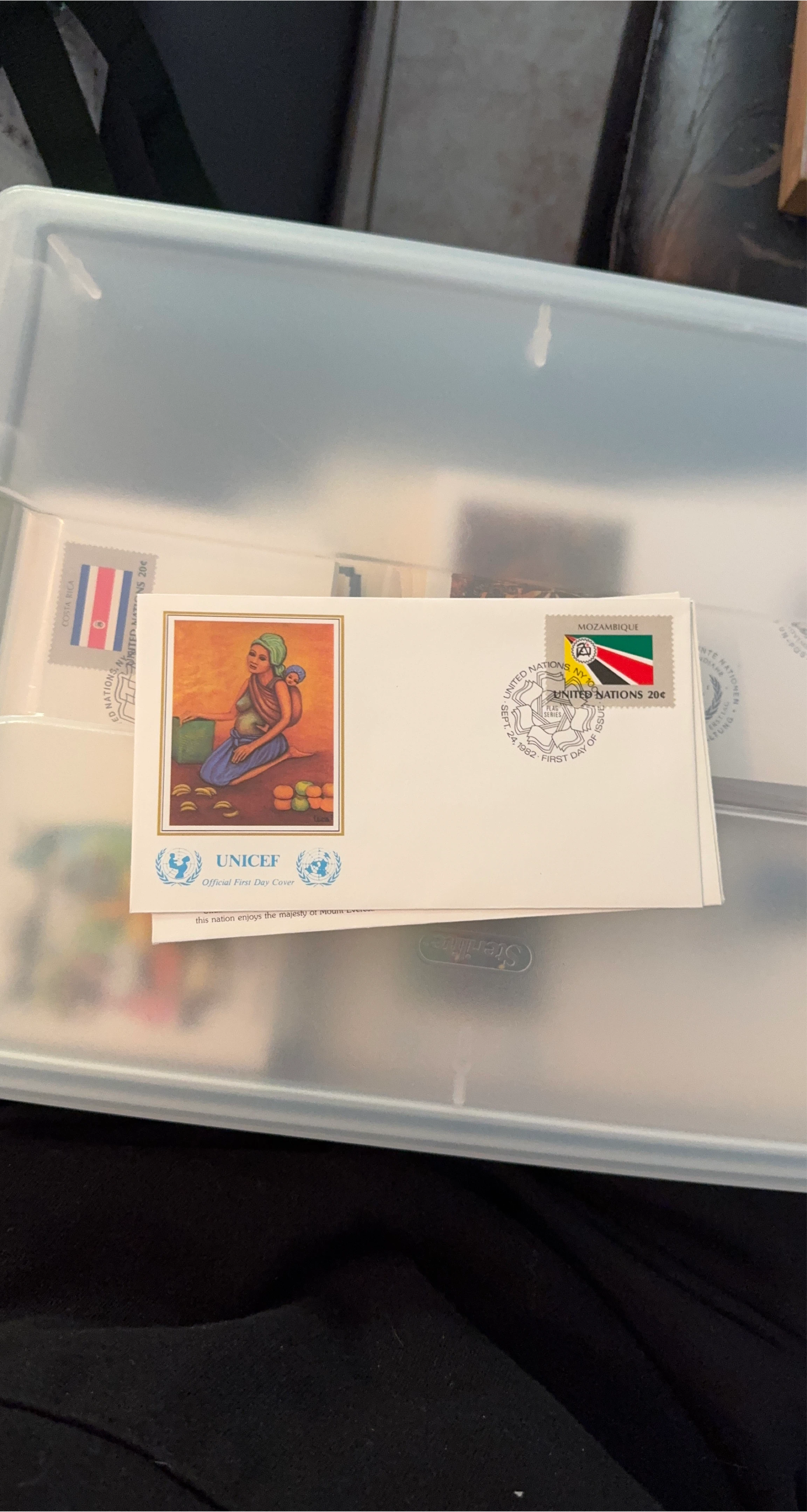 UNICEF Official First Day Covers - Mozambique & Costa Rica 1982