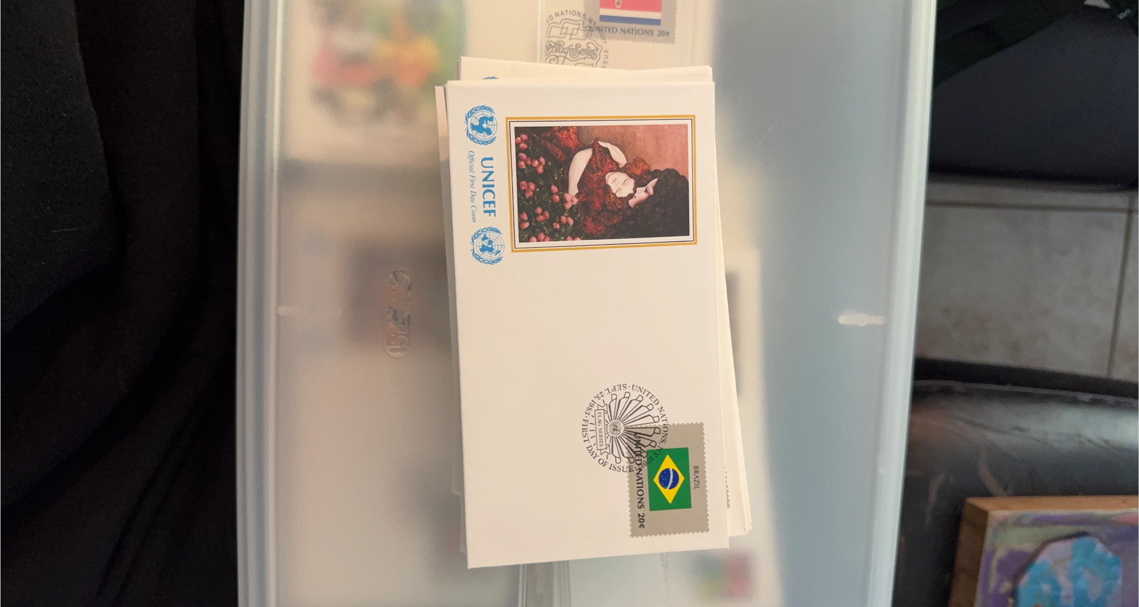 UNICEF Official First Day Cover - Brazil Flag Series 1983