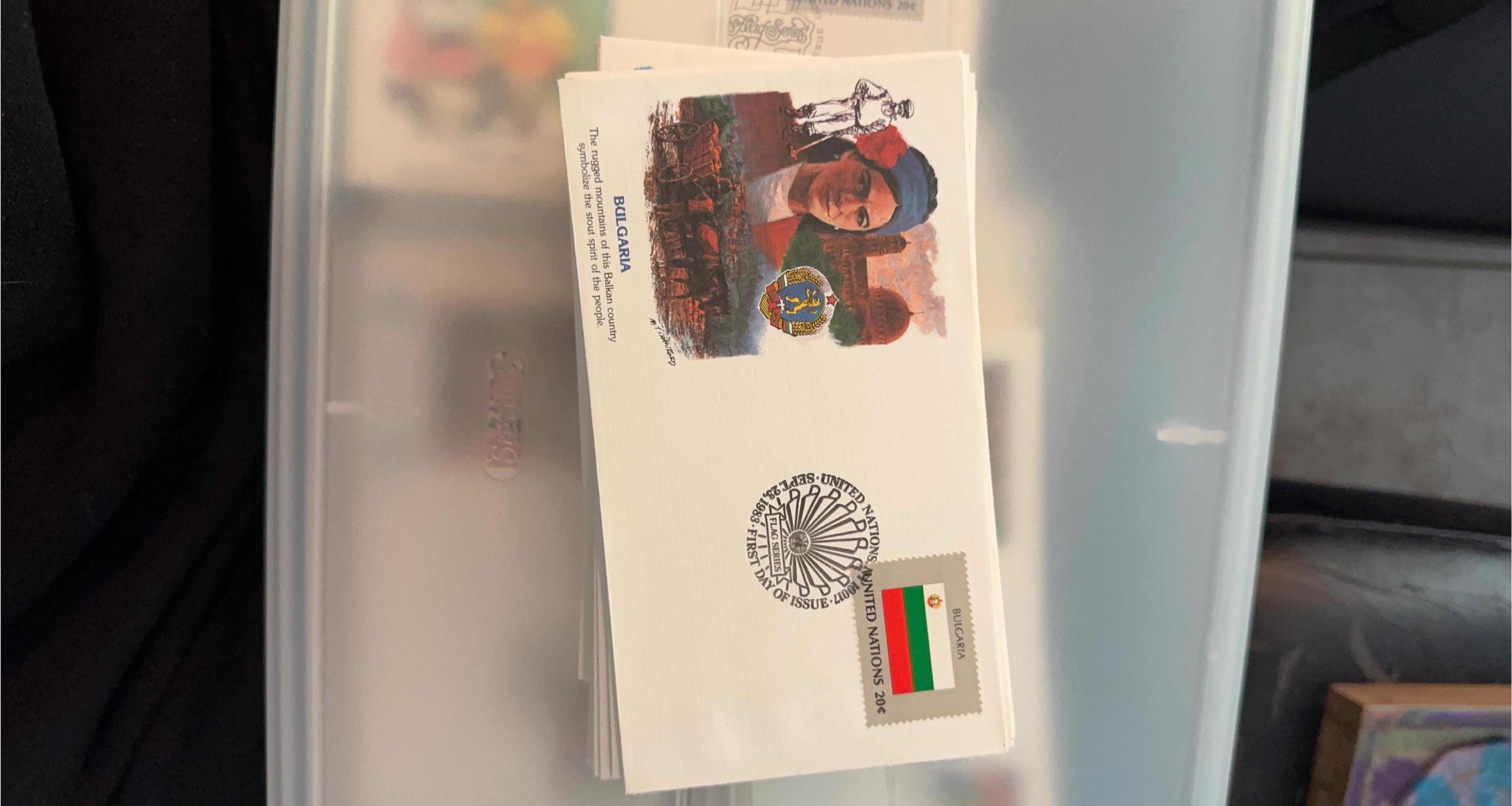 United Nations Bulgaria Flag Series First Day Cover 1983