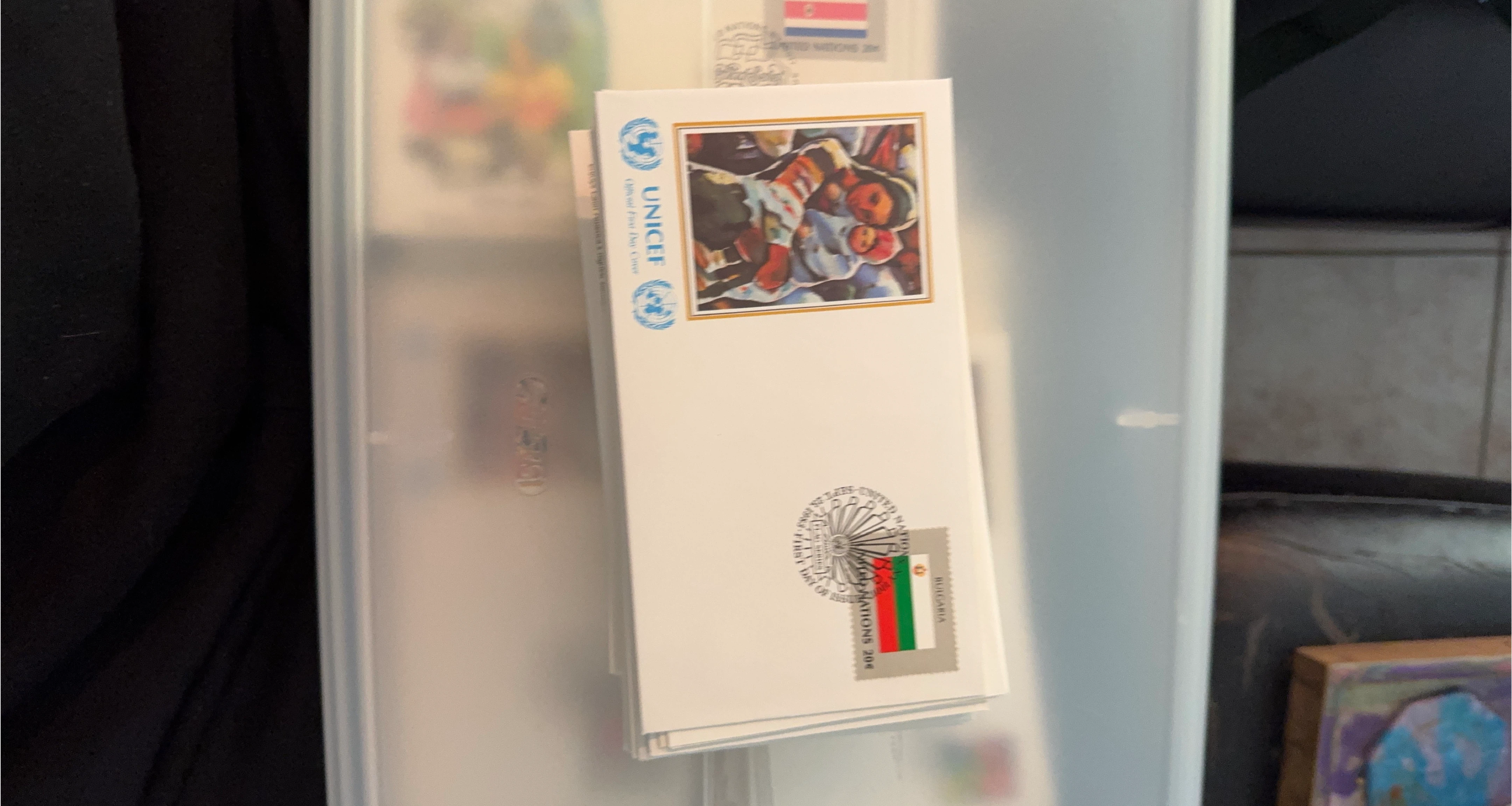 UNICEF First Day Cover with Bulgaria Stamp